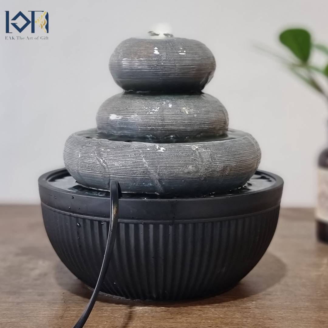 น้ำพุตั้งโต๊ะ รุ่นชมสวนรหัส1233186L น้ำพุฮวงจุ้ยแต่งบ้าน น้ำล้นของขวัญมงคล น้ำผุดล้นของขวัญขึ้นบ้านใหม่ เปิดร้านใหม่