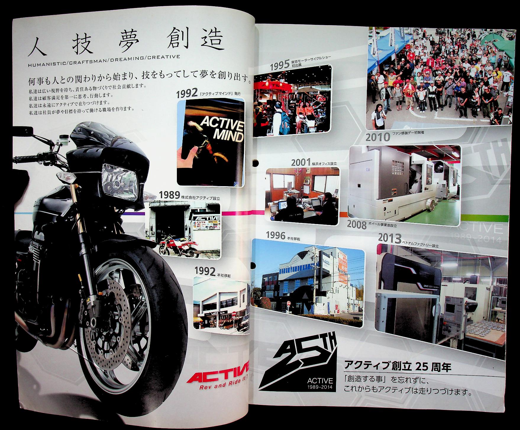 แคตตาล็อก อะไหล่รถมอเตอร์ไซต์ ฉบับภาษาญี่ปุ่น ACTIVE MIND SPECIAL PARTS LINE UP FOR MOTORCYCLES Vol.21