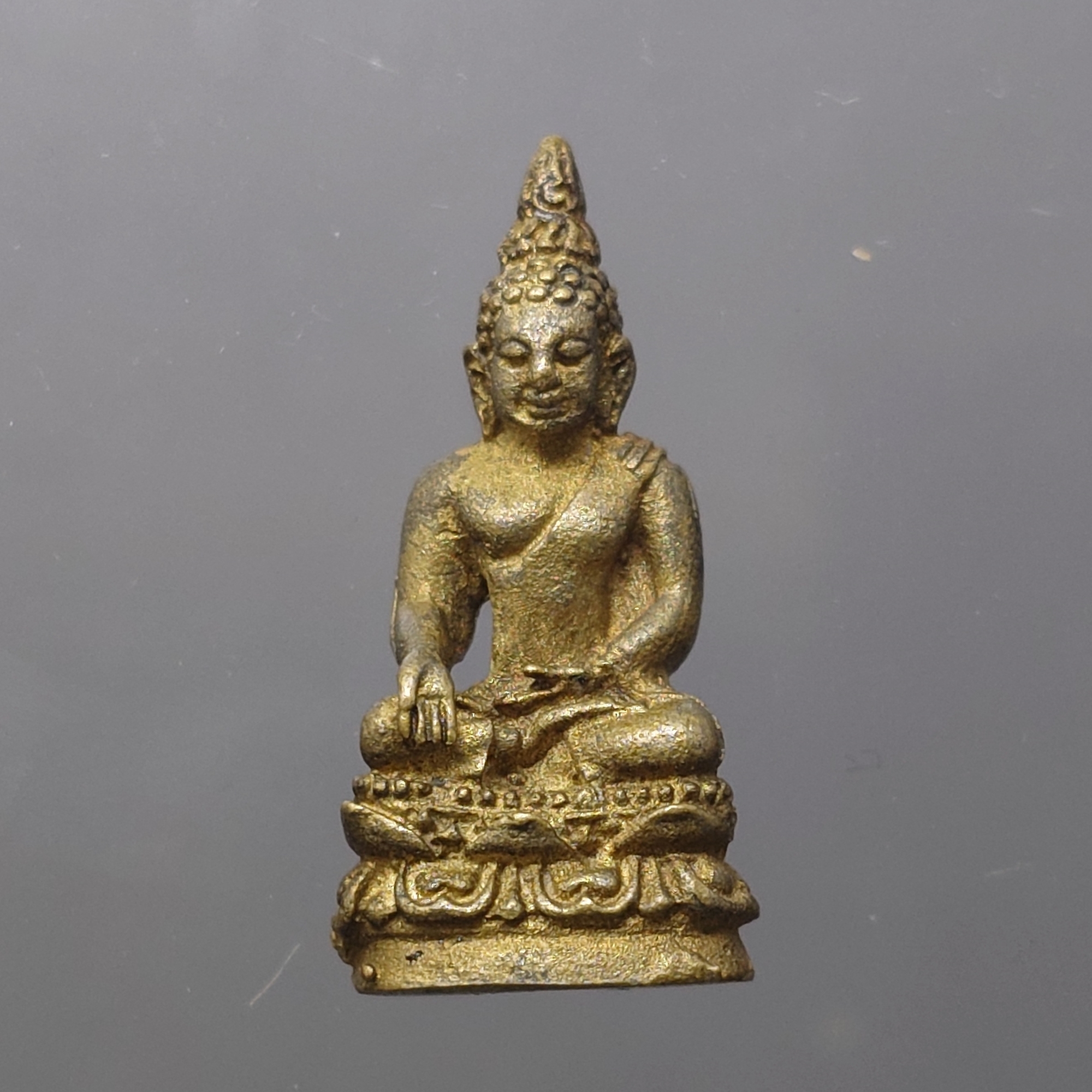 พระกริ่งไพรีพินาศ ญสส สมเด็จพระญาณสังวรฯ เนื้อสัมฤทธิ์ ขนาดสูง 2.8 เซน วัดบวรนิเวศวิหาร ปี2537 พร้อมกล่องเดิม