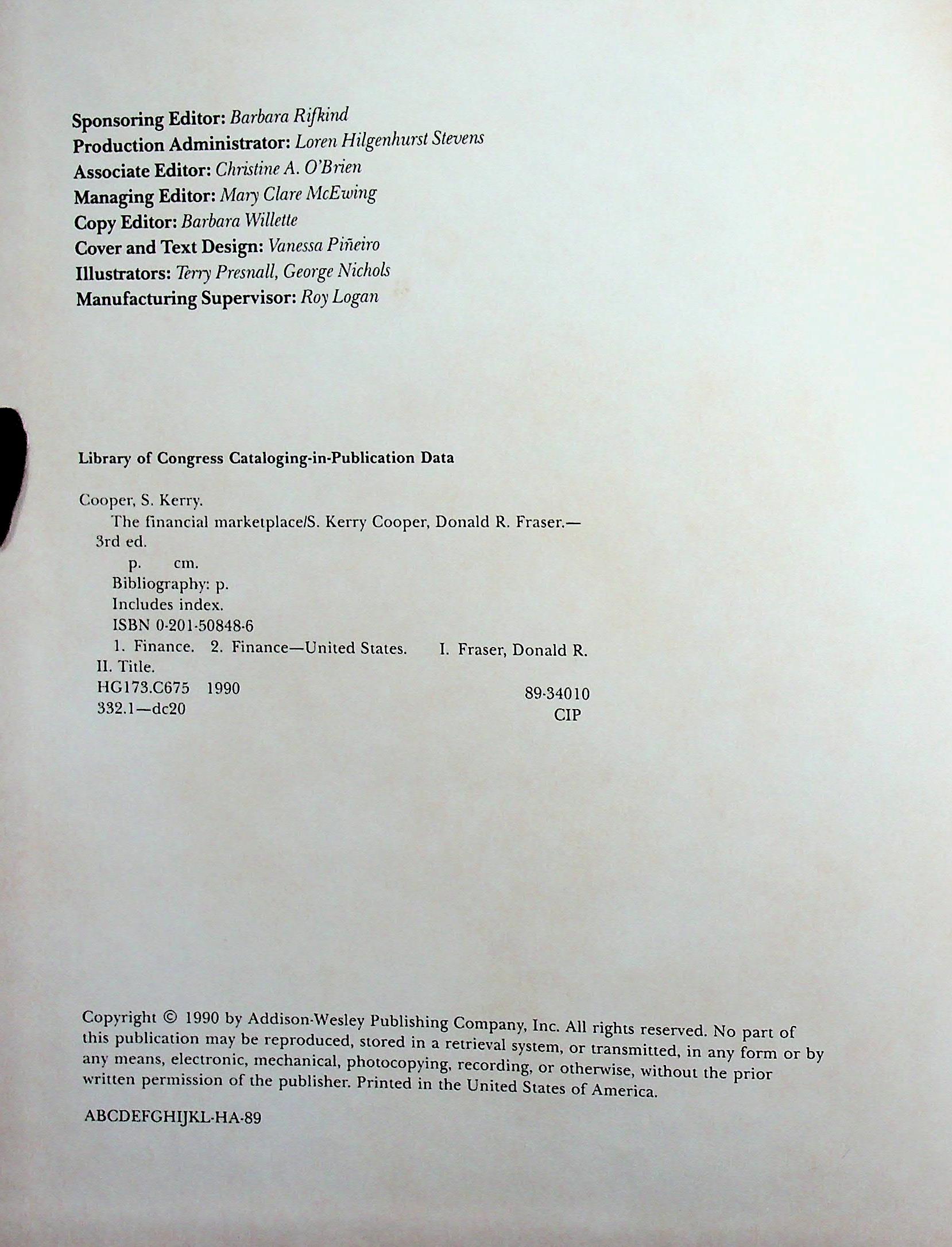 THE FINANCIAL MARKETPLACE