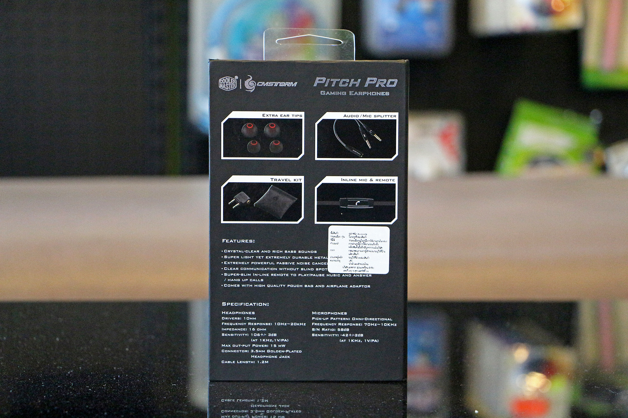 CM Storm earphone Pitch Pro หูฟังเล่นเกมส์แบบ earphone