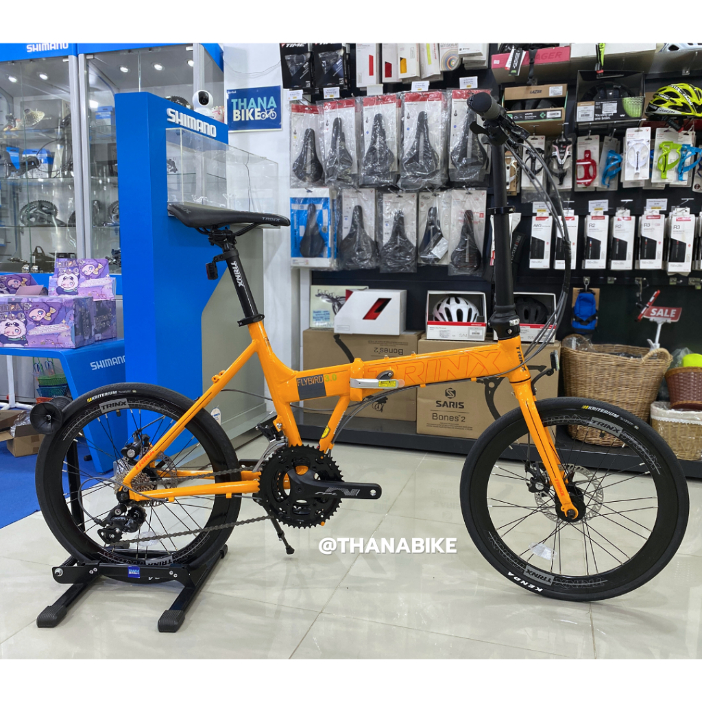จักรยานพับ TRINX FLYBIRD 3.0 เฟรมอลู ล้อ 20 นิ้ว (451) เกียร์ SORA (27sp) FOLDING BIKE