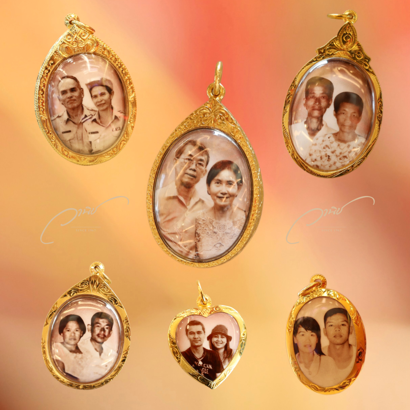 ล็อกเก็ตพื้นหลังสีซีเปีย By WANICH LOCKET
