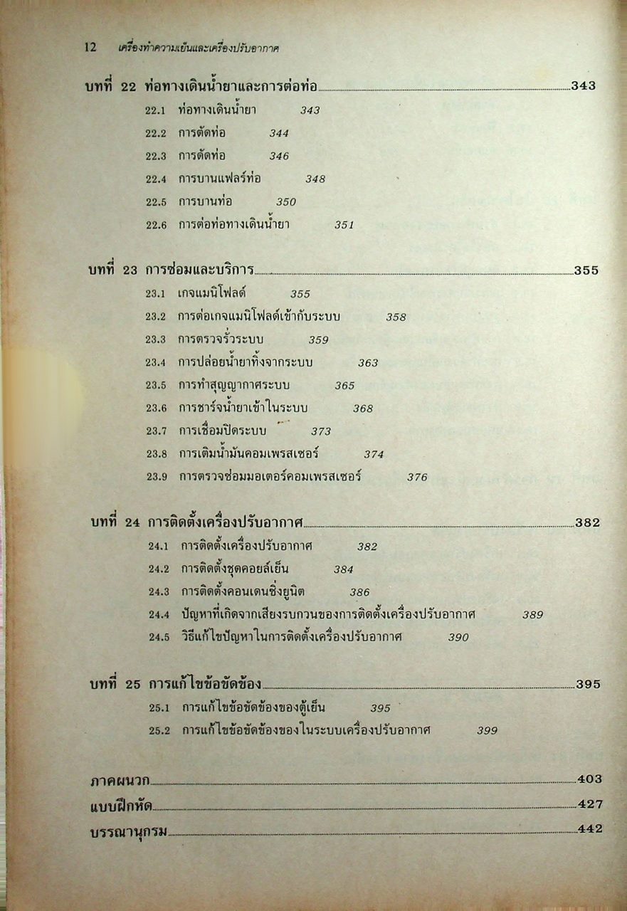 หลักการทำงานและเทคนิคการตรวจซ่อม เครื่องทำความเย็น และ เครื่องปรับอากาศ