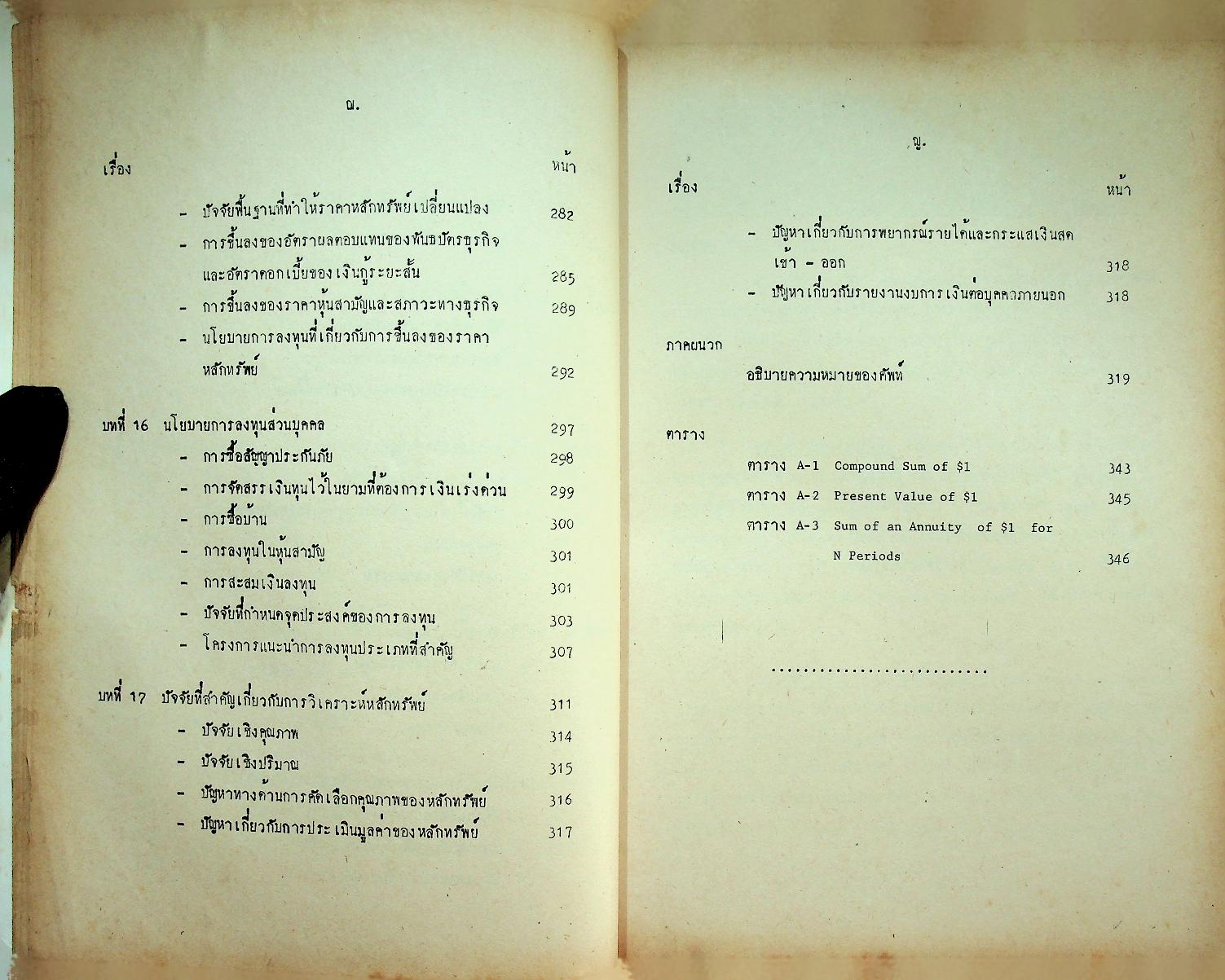 หลักและนโยบายการลงทุน