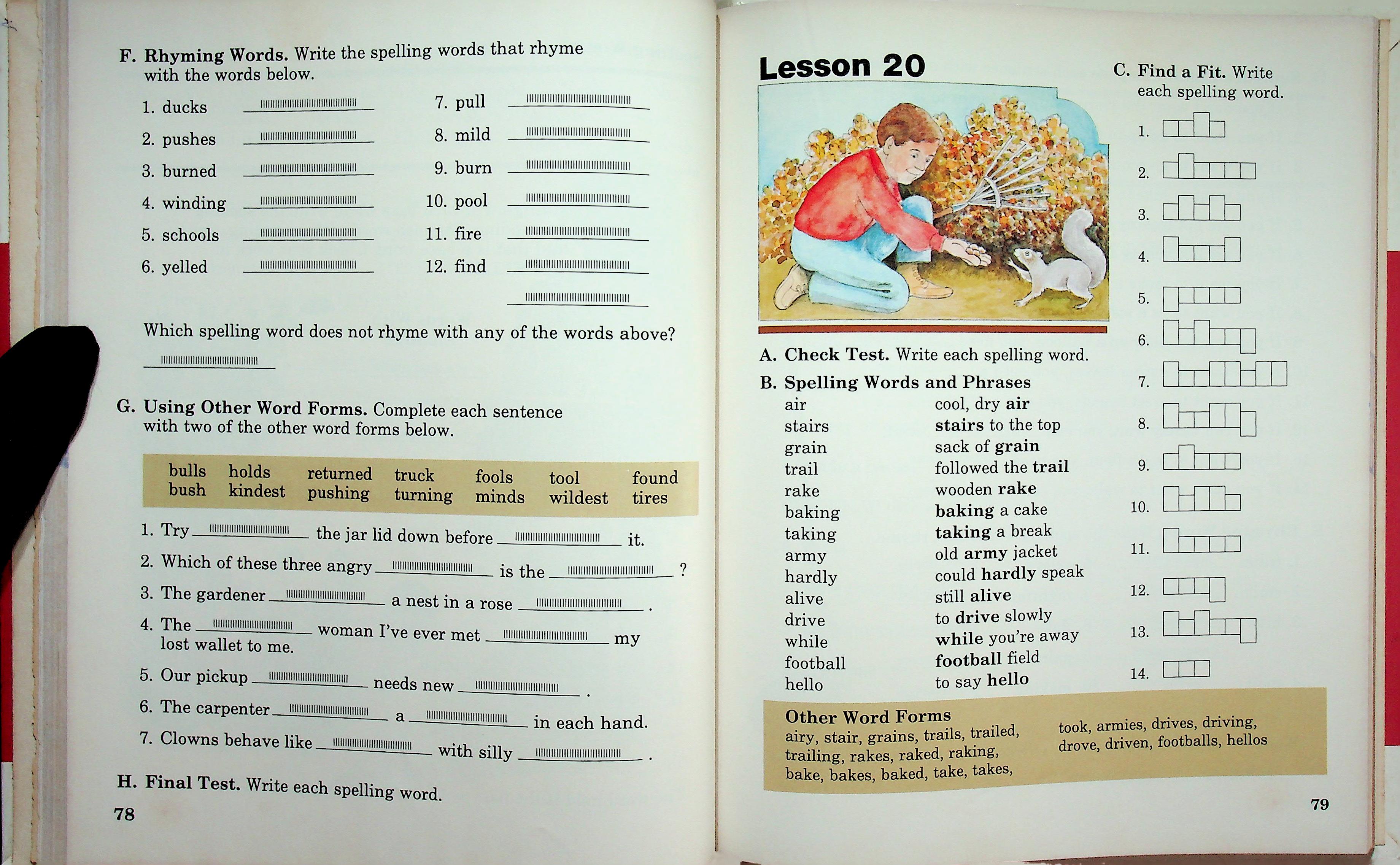 Working Words In Spelling LEVEL C