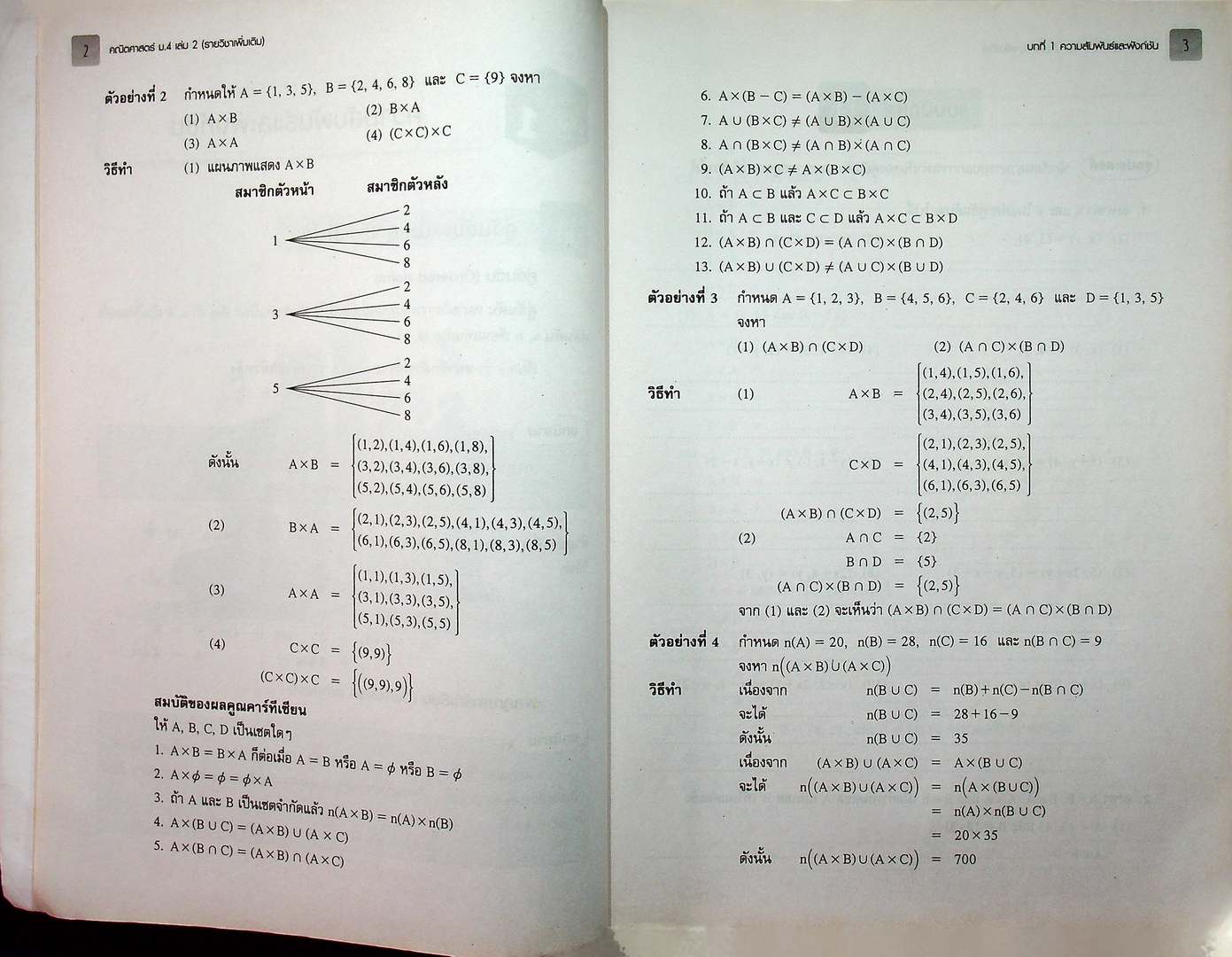 แบบฝึกหัดและประเมินผล รายวิชาเพิ่มเติม คณิตศาสตร์ ม.4 เล่ม 2