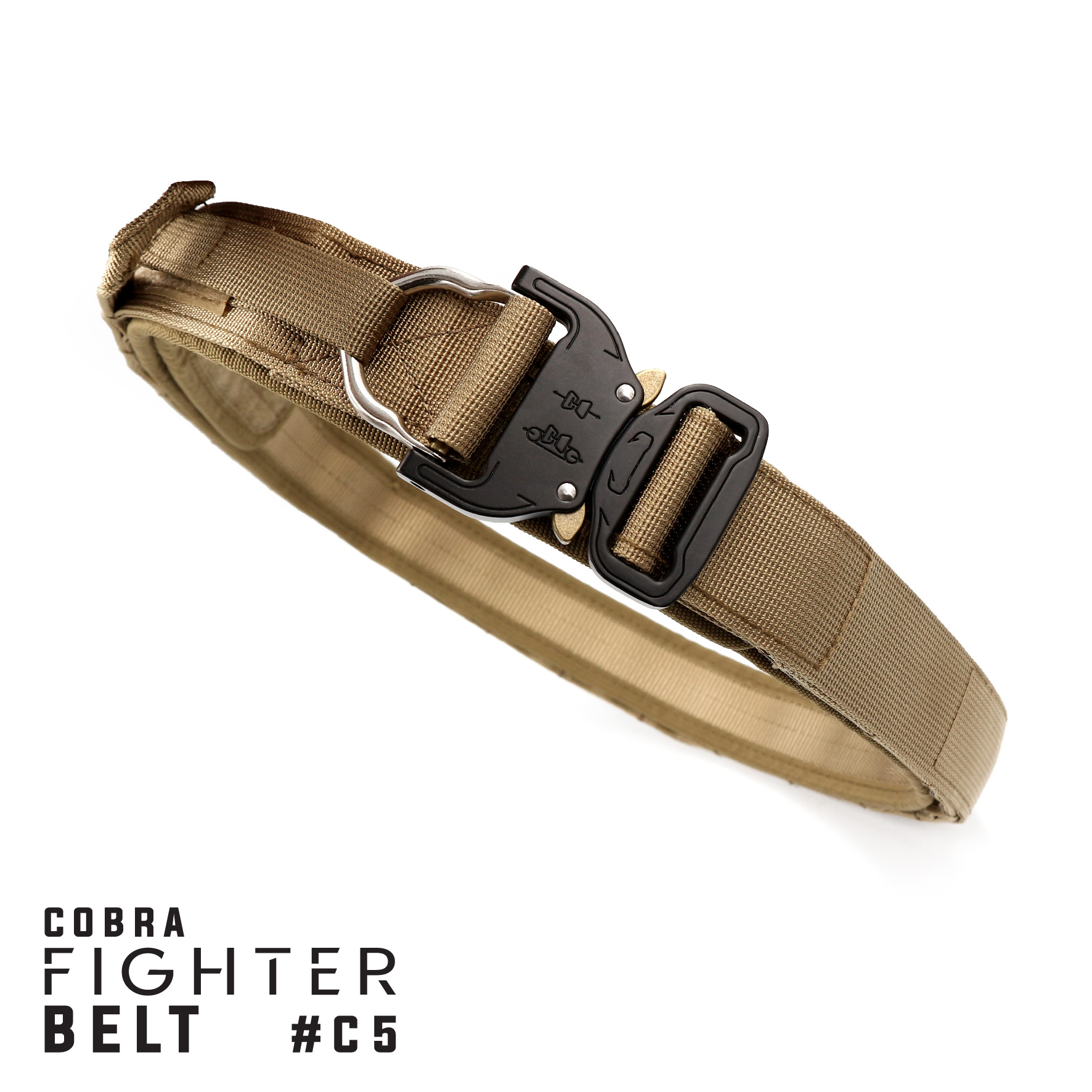 🇹🇭 475 ไทยแลนด์ แทคติคอล เข็มขัดหัว Cobra Fighter Belt C5 สายแบบ 2 ชั้น แข็งแรง (Double Layers Belt)