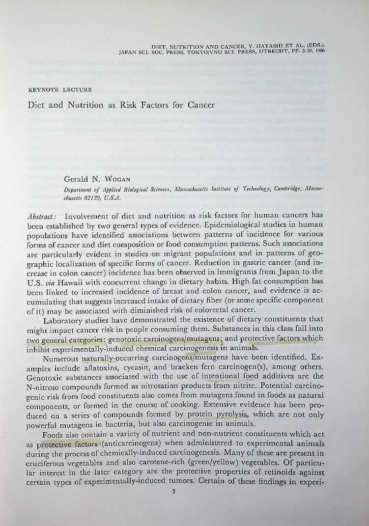 DIET, NUTRITION AND CANCER 16