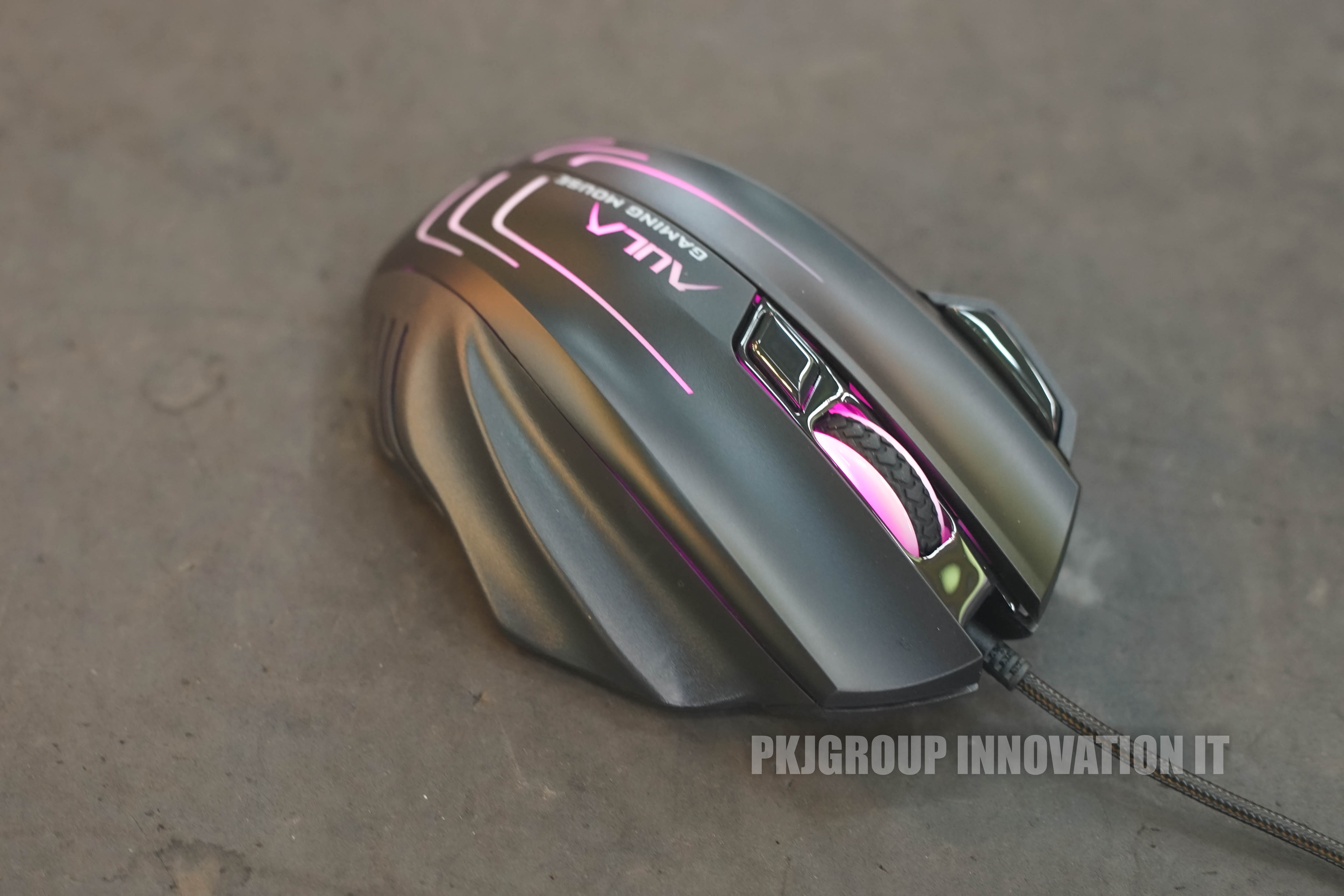 เมาส์เกมมิ่ง Aula S18 DPI 4ระดับ เมาส์เมมโมรี่ ทรงโค้งสูง จับถนัดมือ ตัวถ่วงน้ำหนัก 5 ชิ้น ปก. 2 ปี