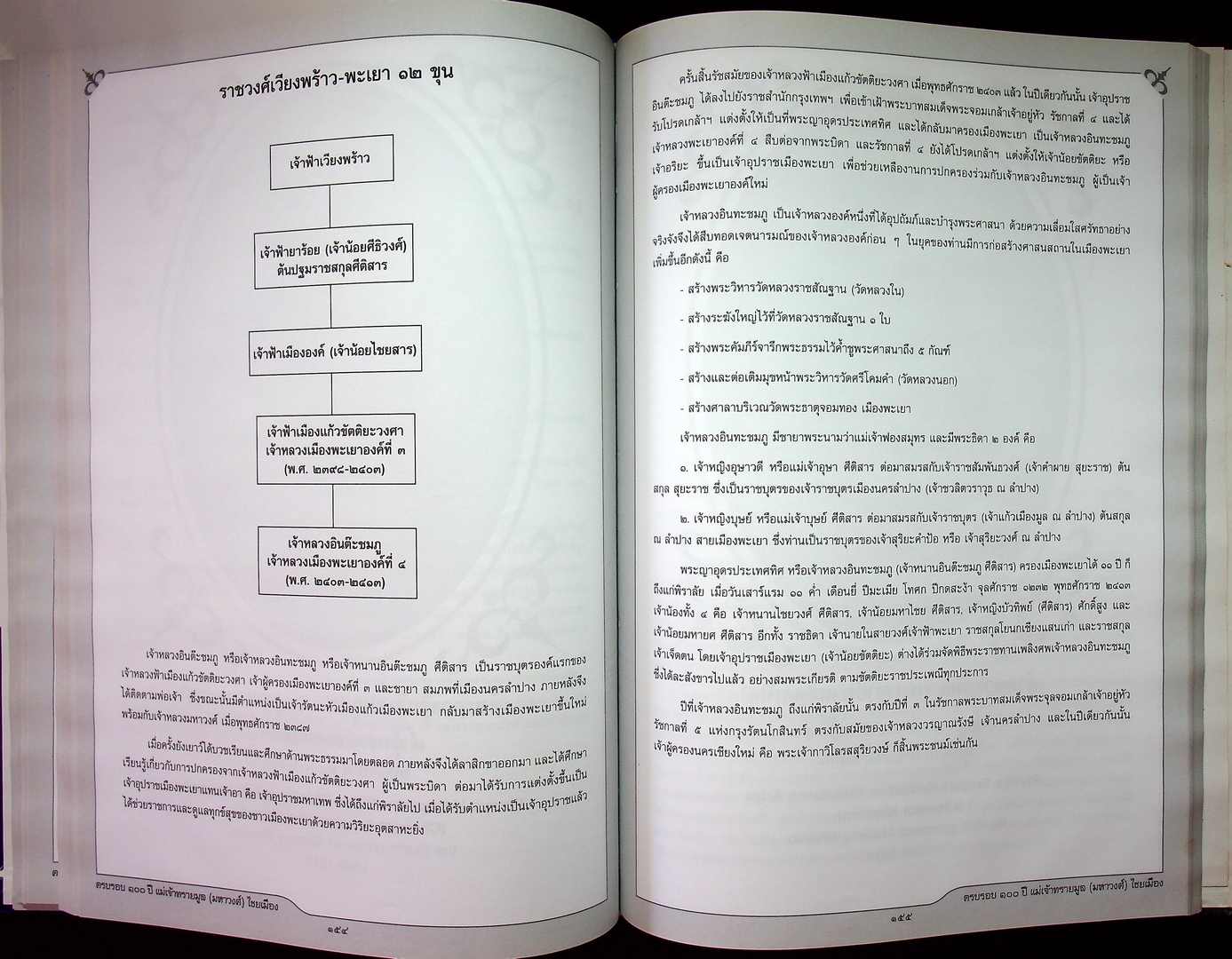 ครบรอบ ๑๐๐ ปี แม่เจ้าทรายมูล (มหาวงศ์) ไชยเมือง และ ประวัติสายสกุลเจ้าหลวงเมืองพะเยา พุทธศักราช ๒๓๘๗-๒๔๕๖