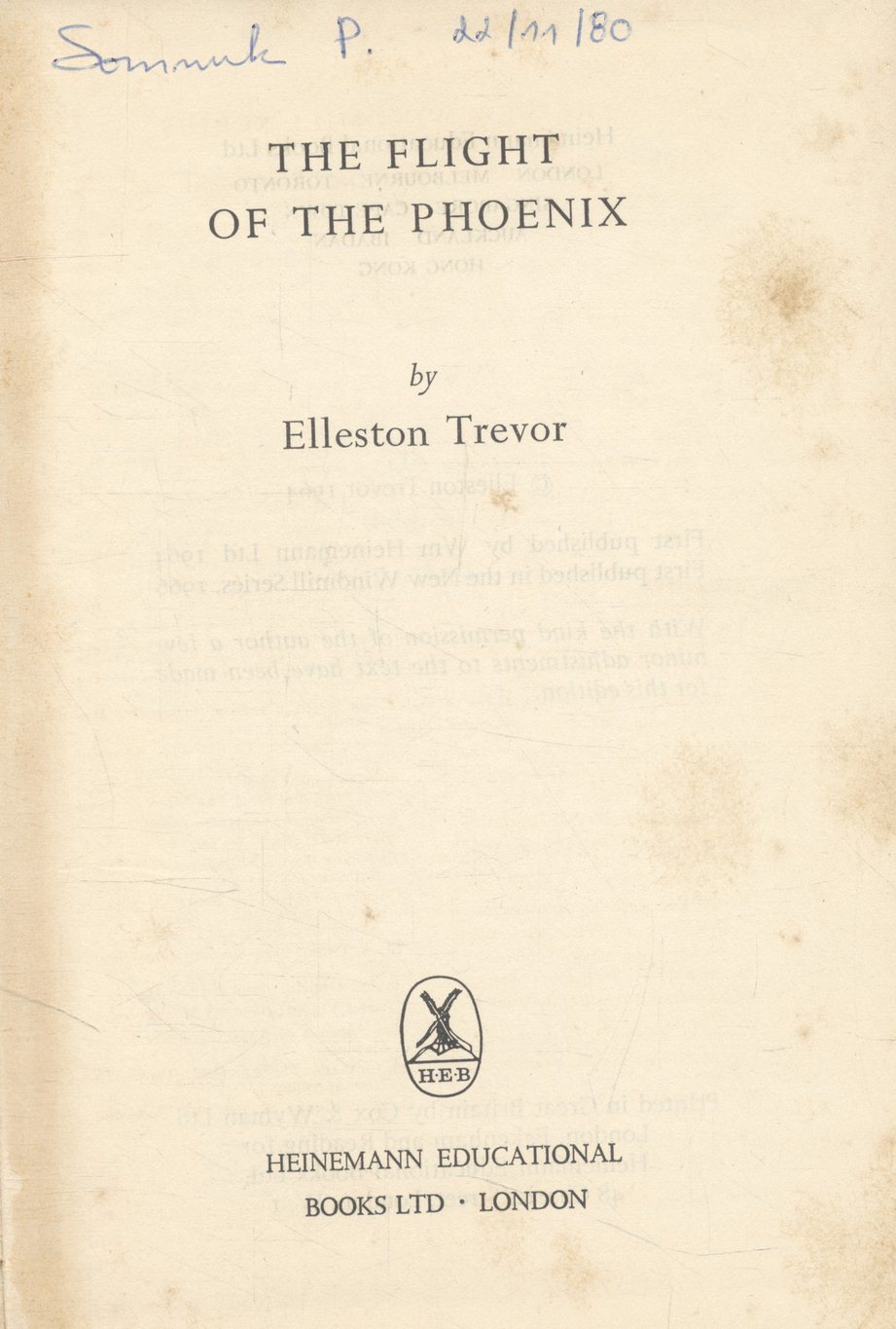 The Flight of the Phoenix By Elleston Trevor