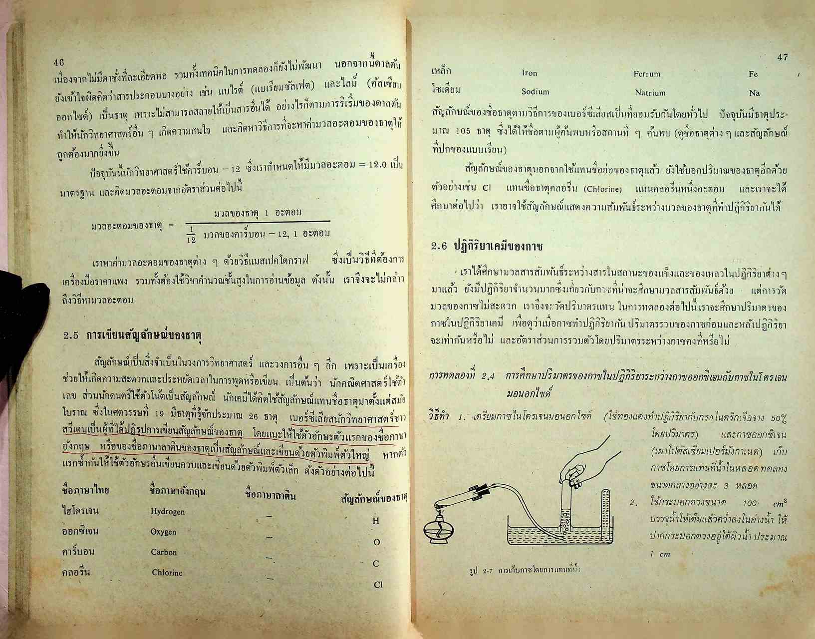 แบบเรียน วิชาเคมี เล่ม ๑ ประโยคมัธยมศึกษาตอนปลาย ของกระทรวงศึกษาธิการ