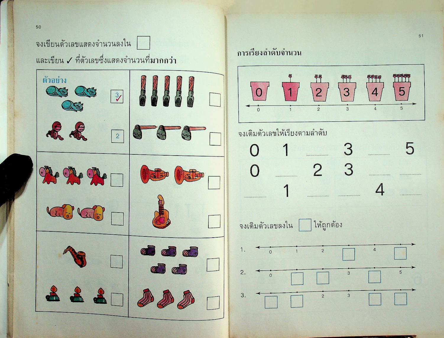 แบบฝึกทักษะคณิตศาสตร์ ชั้นประถมศึกษาปีที่ ๑ เล่ม ๑