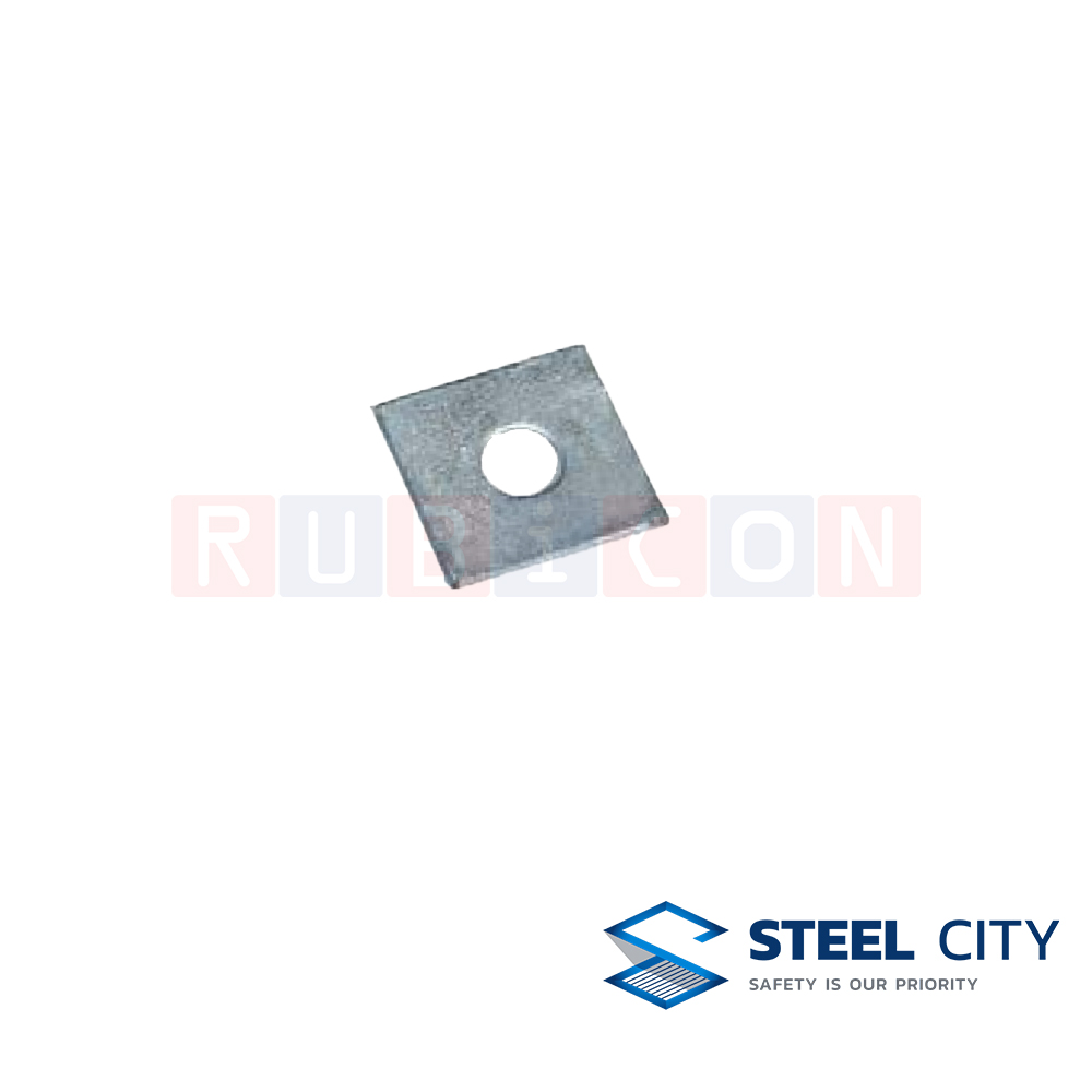 STEEL CITY HWS25 แหวน 4 เหลี่ยมอาบสังกะสี Thickness 5/8” (HOT DIP GALVANIZED SQUARE WASHERS)