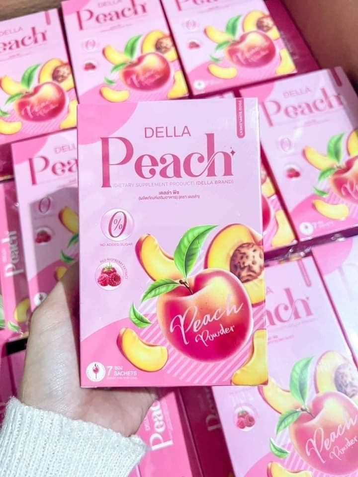 เดลล่า น้ำชงเอวบาง คุมหิวx3 รสลิ้นจี่/ส้ม/พีช