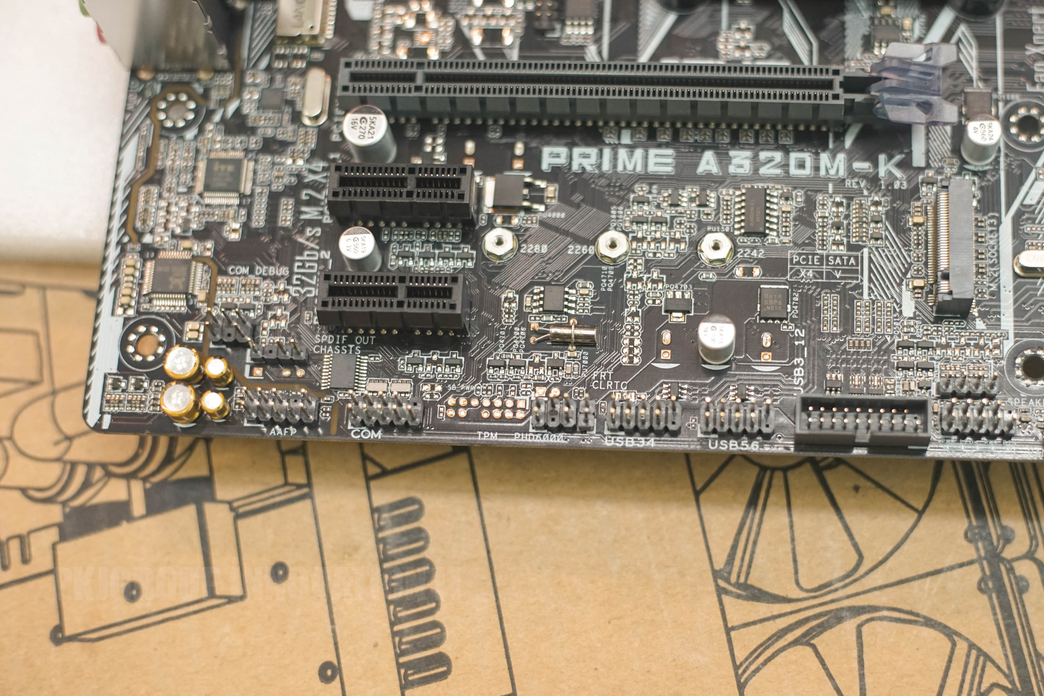 Mainboard เก่าเก็บAsus Prime A320M-K (DDR4) (SOCKET AM4) (MICRO-ATX) สำหรับขา AM4