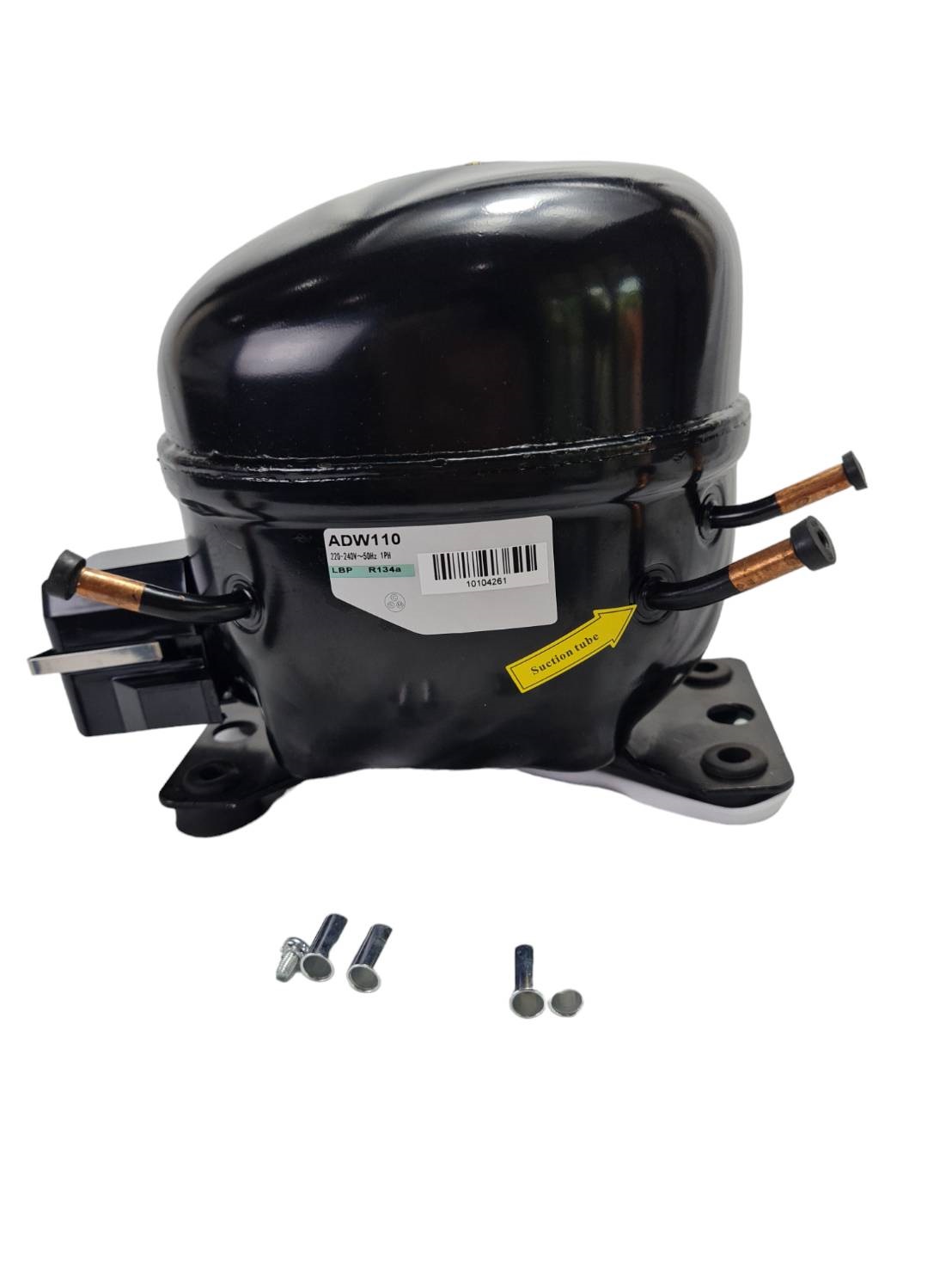 คอมเพรสเซอร์ ADW110 ใช้แทนคอม กุลธร 3/8 แรงม้า รุ่น AE2143Y น้ำยา R134a compressor 3/8 HP 220V ไม่มีมีสตาร์ทคาปาซิเตอร์