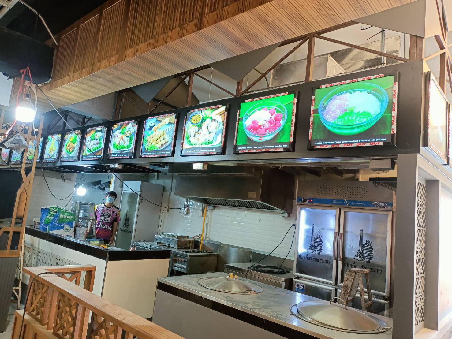 กรอบป้ายสลิมไลท์บ็อกซ์ กรอบไฟเมนู งานก๋วยเตี๋ยวเรือพระนคร