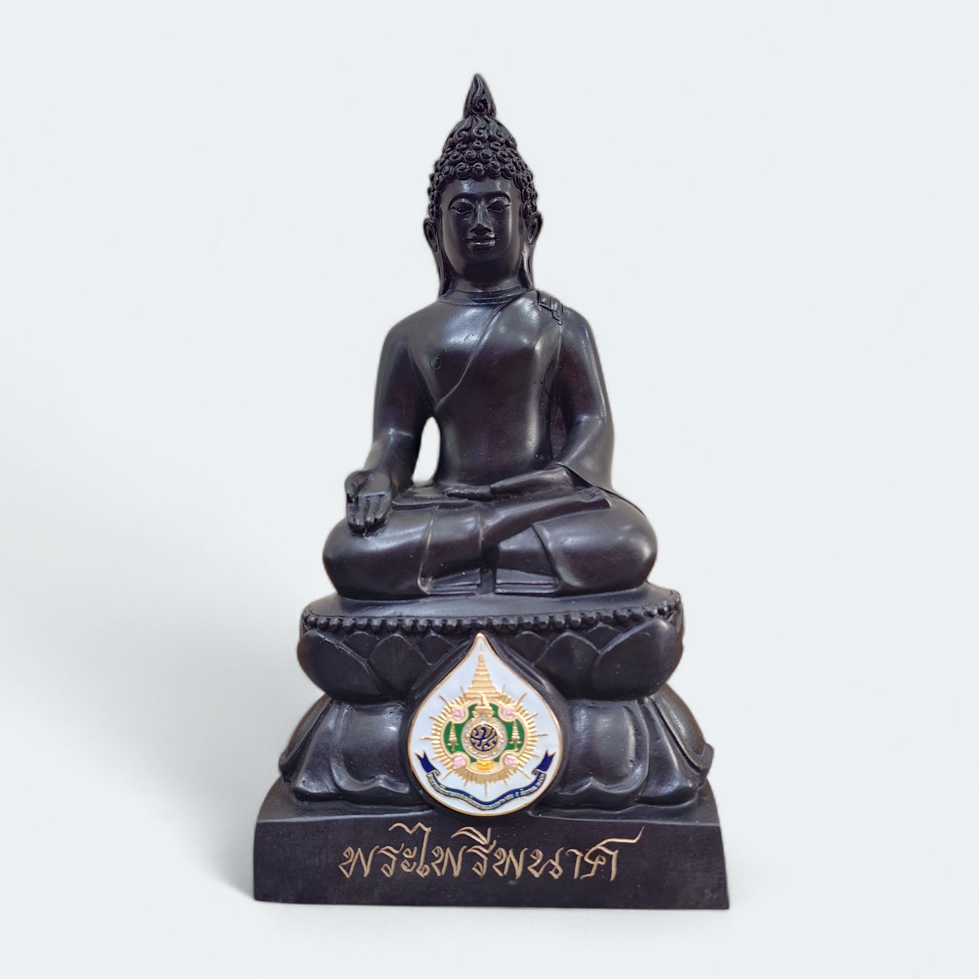 พระบูชา “พระไพรีพินาศ” หน้าตัก 5 นิ้ว เนื้อสัมฤทธิ์ รมดำ ที่ระลึก 72 พรรษา รัชกาลที่ 9 วัดบวรนิเวศวิหาร ปี 2542