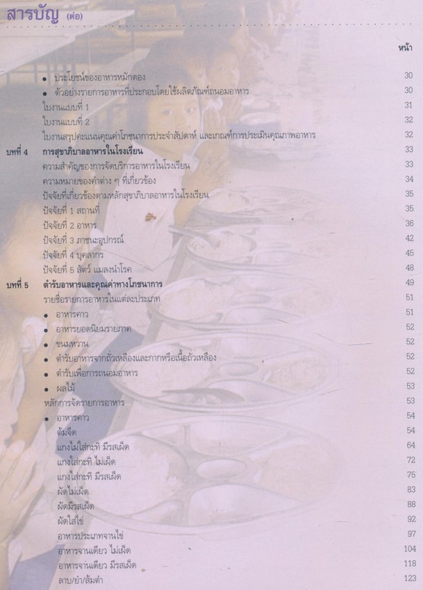 ตำรับอาหารสำหรับเด็กวัยเรียน ๕ ภูมิภาค ภาคเหนือ ภาคตะวันออกเฉียงเหนือ ภาคตะวันออก ภาคกลาง ภาคใต้