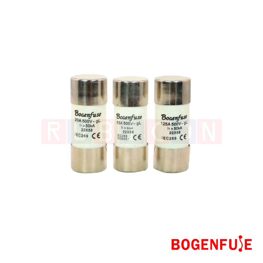 BOGENFUSE gL-22 80A 500V ฟิวส์กระบอก (CYLINDER FUSE) ขนาด 22x58 mm.