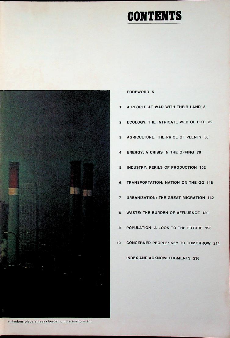 AS WE LIVE AND BREATHE : The Challenge of Our Environment