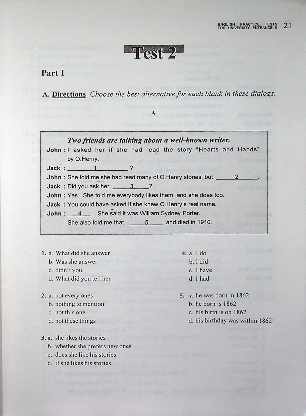 แนวข้อสอบภาษาอังกฤษ สอบเข้ามหาวิทยาลัย ฉบับสมบูรณ์ ชุดที่ 2 ENGLISH PRACTICE TESTS FOR UNIVERSITY ENTRANCE II