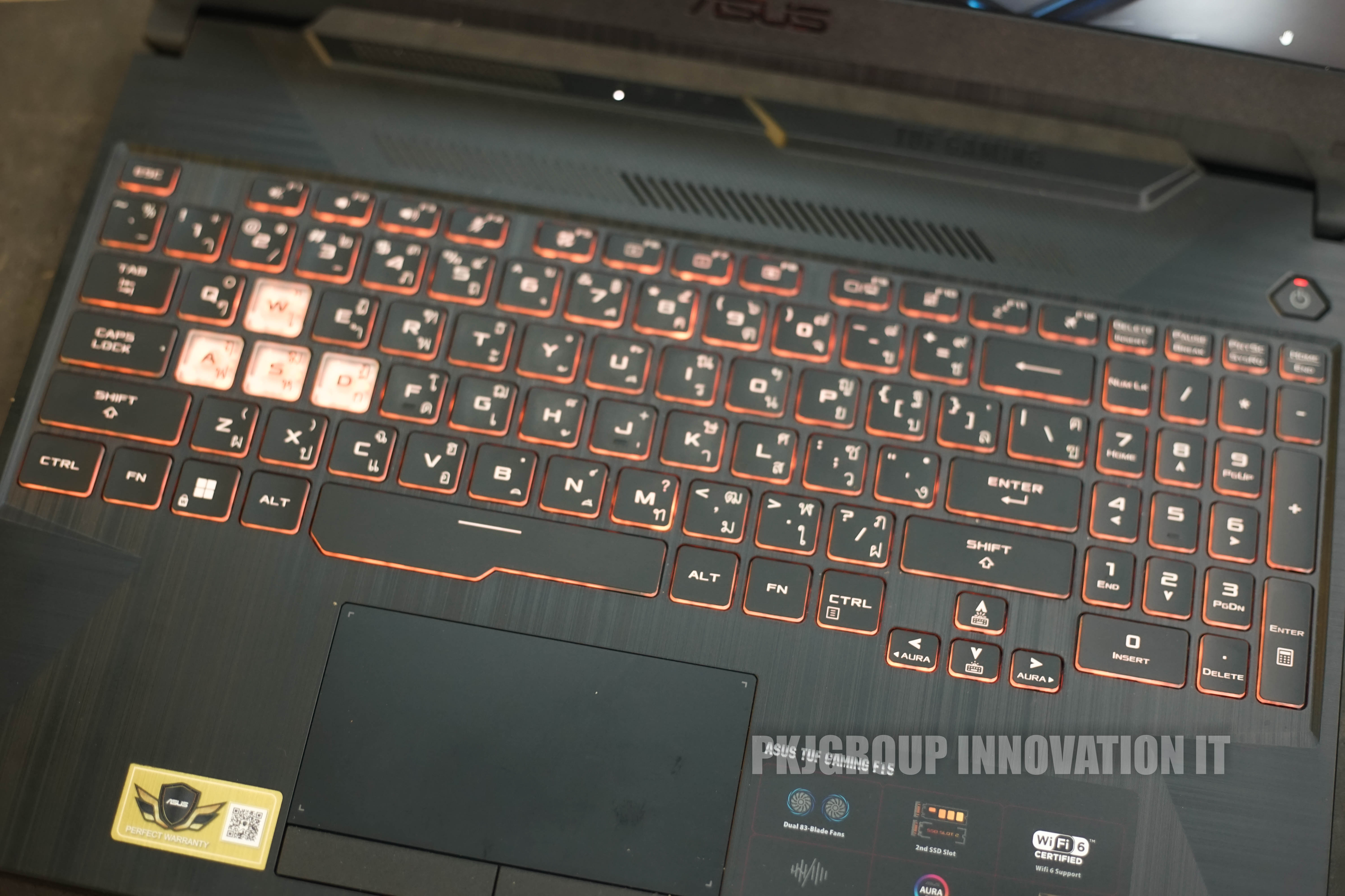 โน๊ตบุ๊คเล่นเกมมือสอง Asus TUF FX506HC-HN111W i5-11400H RAM 8 GB M.2 512 GB RTX3050