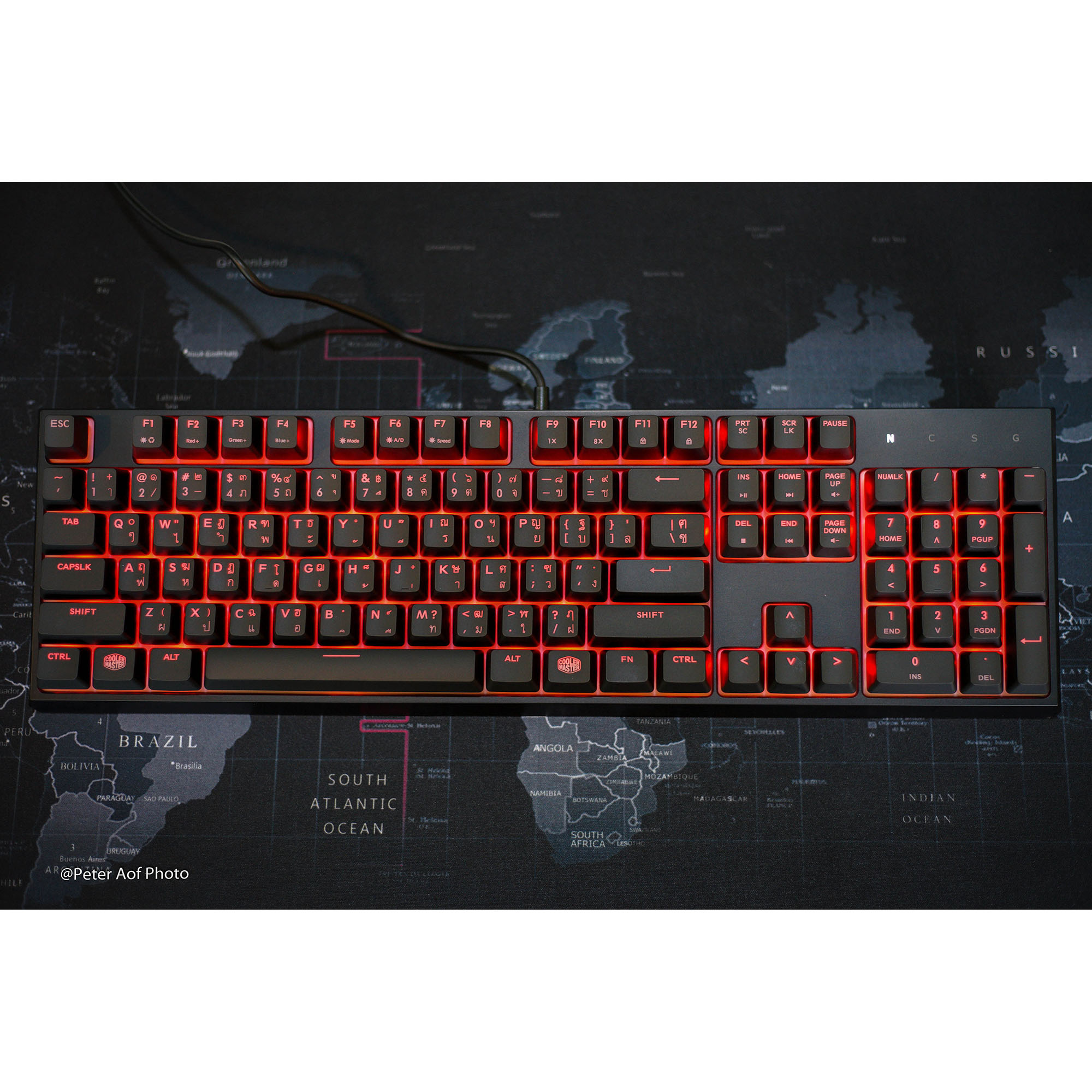 Coolermaster MASTERSET MS120 ชุดเมาส์คีย์บอร์ดเกมส์มี RGB