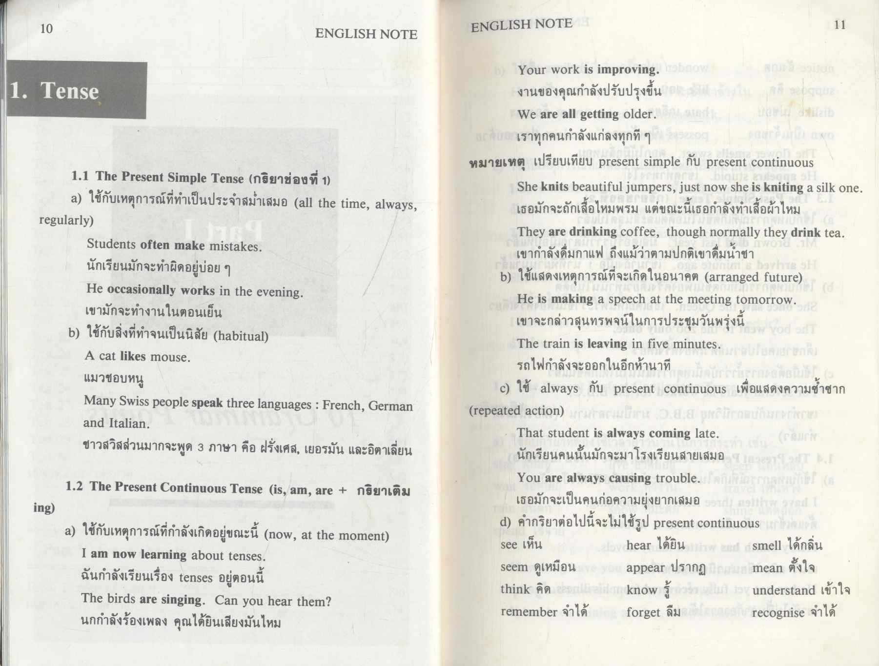 ENGLISH NOTE (ฉบับปรับปรุง)