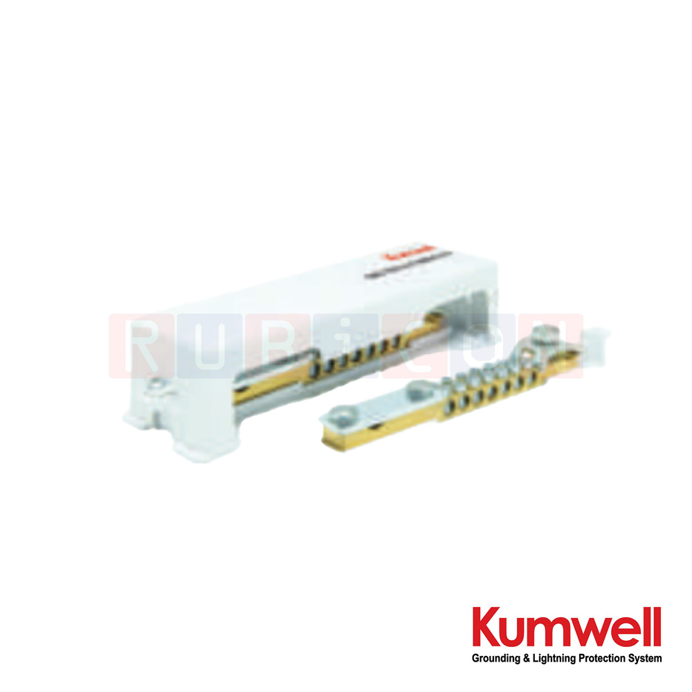 KUMWELL GBE-7DC16-T305D10-D10 Equipotential Bonding Bar ขนาด 188x52x44 mm