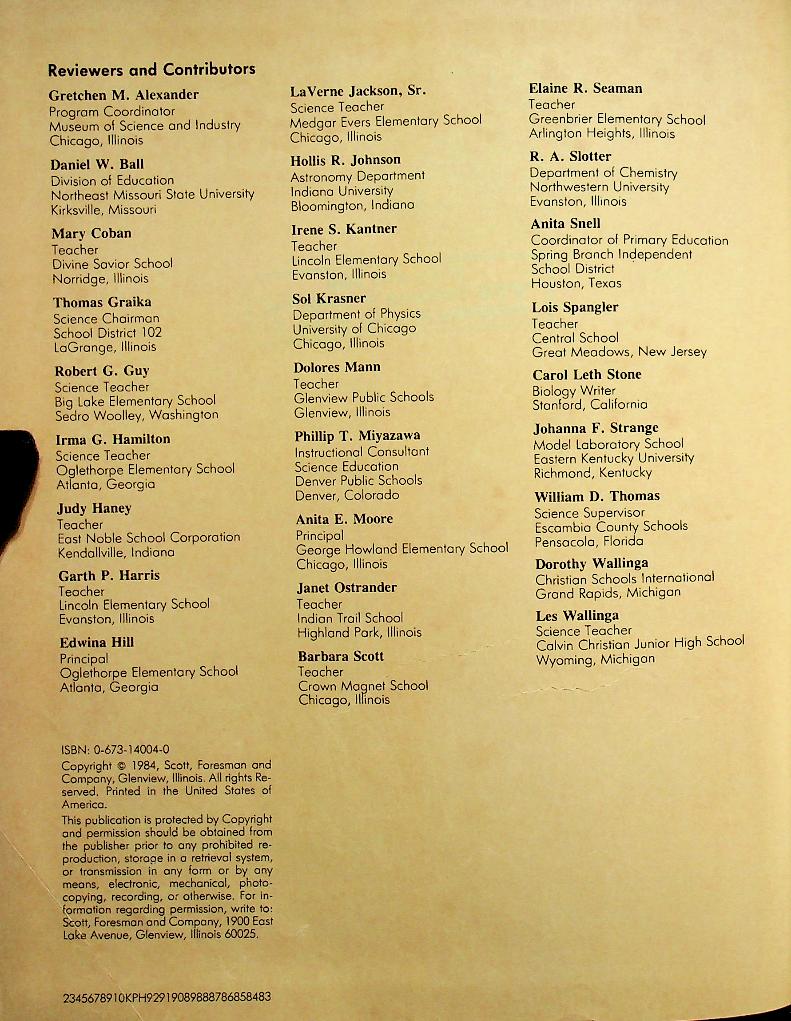 Scott, Foresman Science