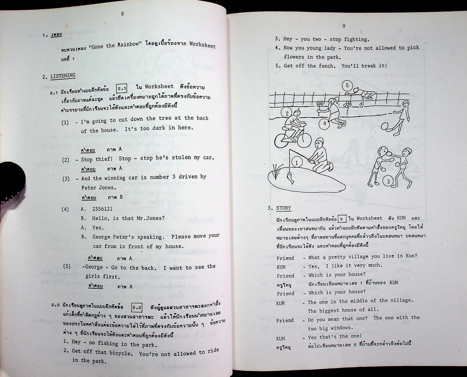 วิทยุโรงเรียน คู่มือการสอนภาษาอังกฤษ ชั้นมัธยมศึกษาปีที่ 2 ภาคต้น (บทที่ 1-16)