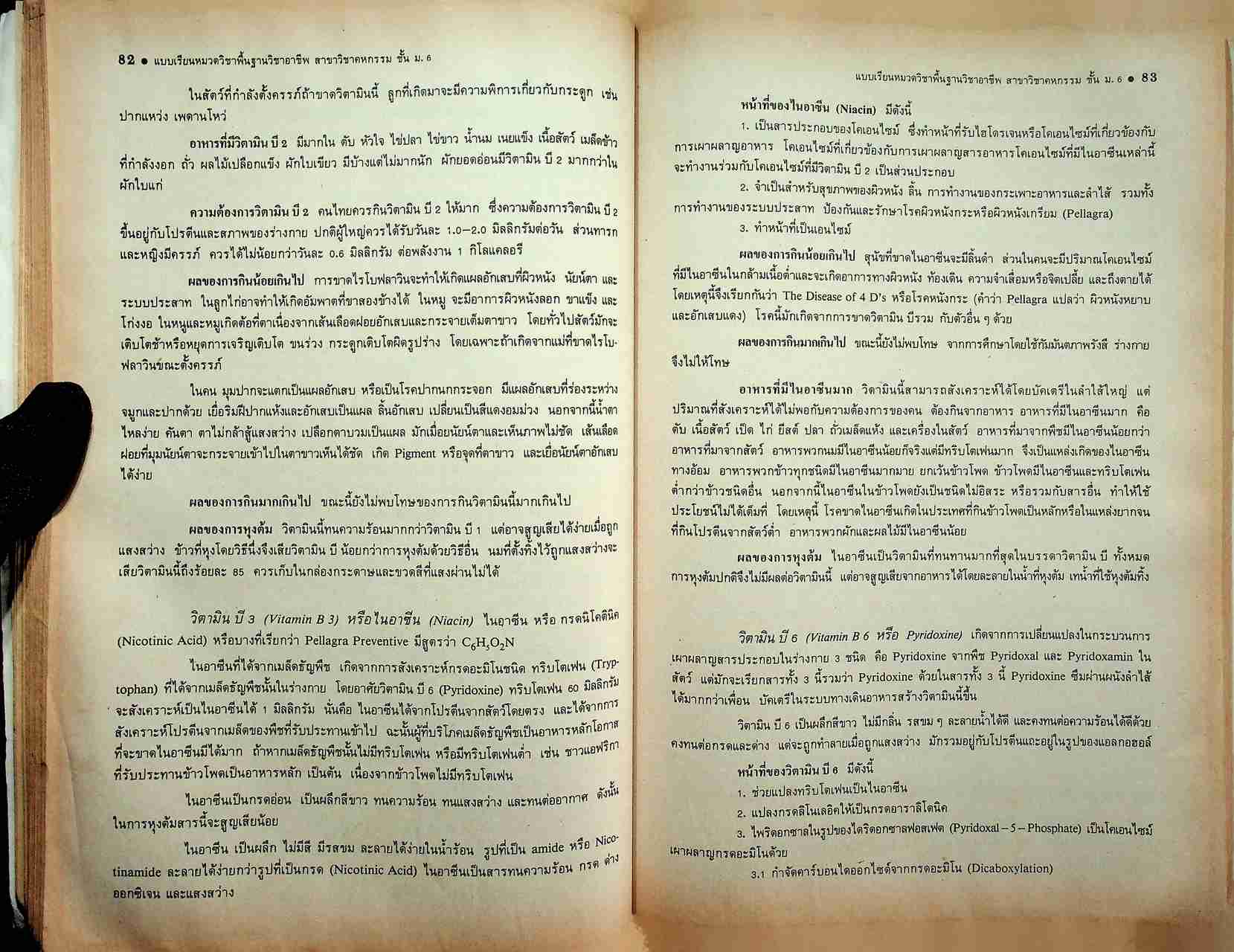 แบบเรียนหมวดวิชาพื้นฐานวิชาอาชีพ ม.6 สาขาวิชา คหกรรม