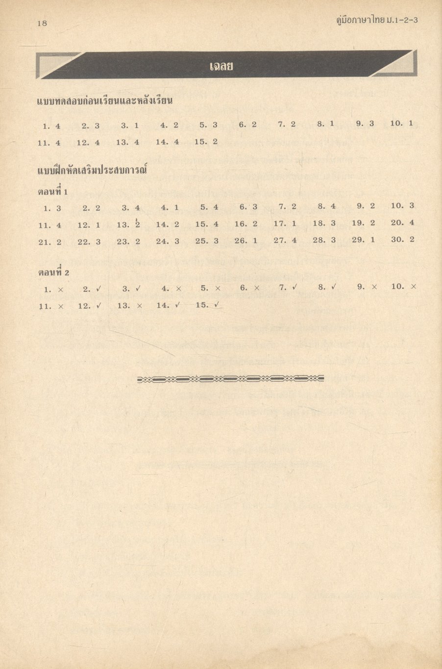 คู่มือ ภาษาไทย ม.1-2-3 (ท 101, ท 102, ท 203, ท 204, ท 305, ท 306)