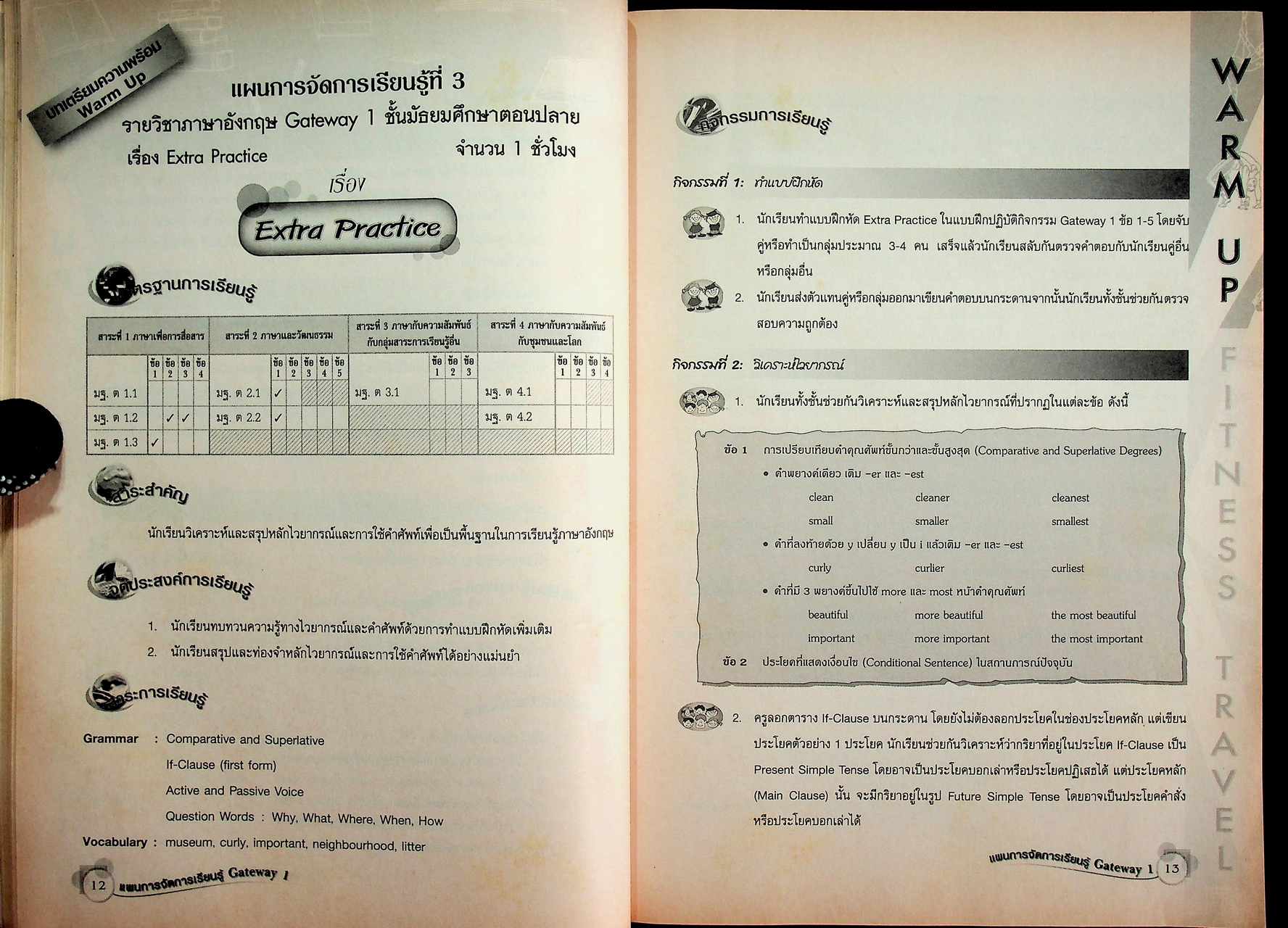 คู่มือครูและแผนการจัดการเรียนรู้สาระการเรียนรู้พื้นฐาน ช่วงชั้นที่ 4 Gateway 1 ชั้นมัธยมศึกษาปีที่ 4 (ม.4)