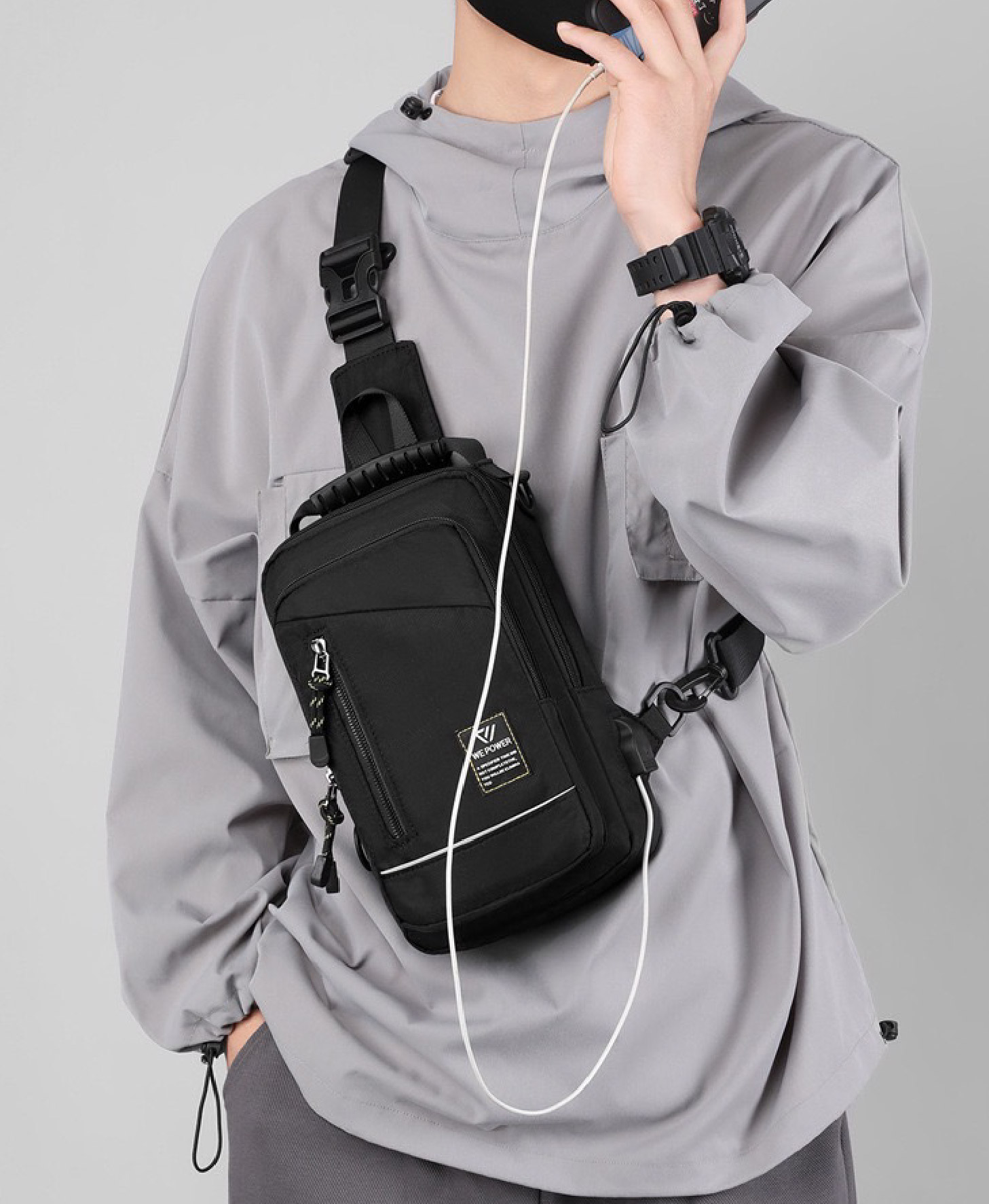 🇹🇭 382 ไทยแลนด์ แทคติคอล คาดอก + เป้ We Power #5807