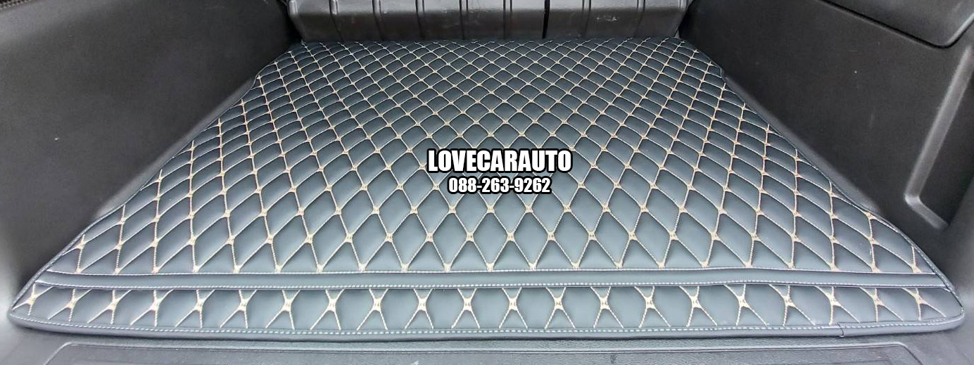 พรมปูพื้นรถยนต์ 6D Hummer H3 สีดำด้ายทอง