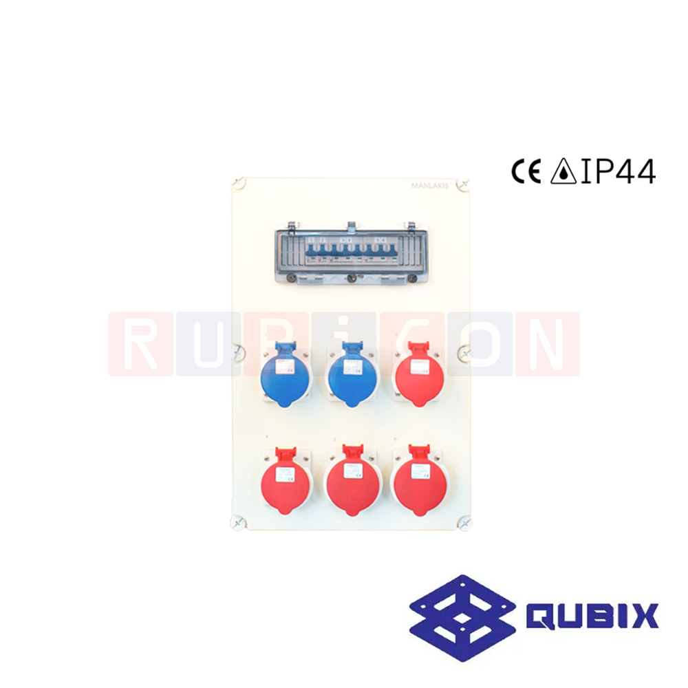 QUBIX MX-XZS3-7004 125A ชุดตู้ไฟสนามพร้อมปลั๊กเพาเวอร์ (MOBILE POWER DISTRIBUTION BOX)