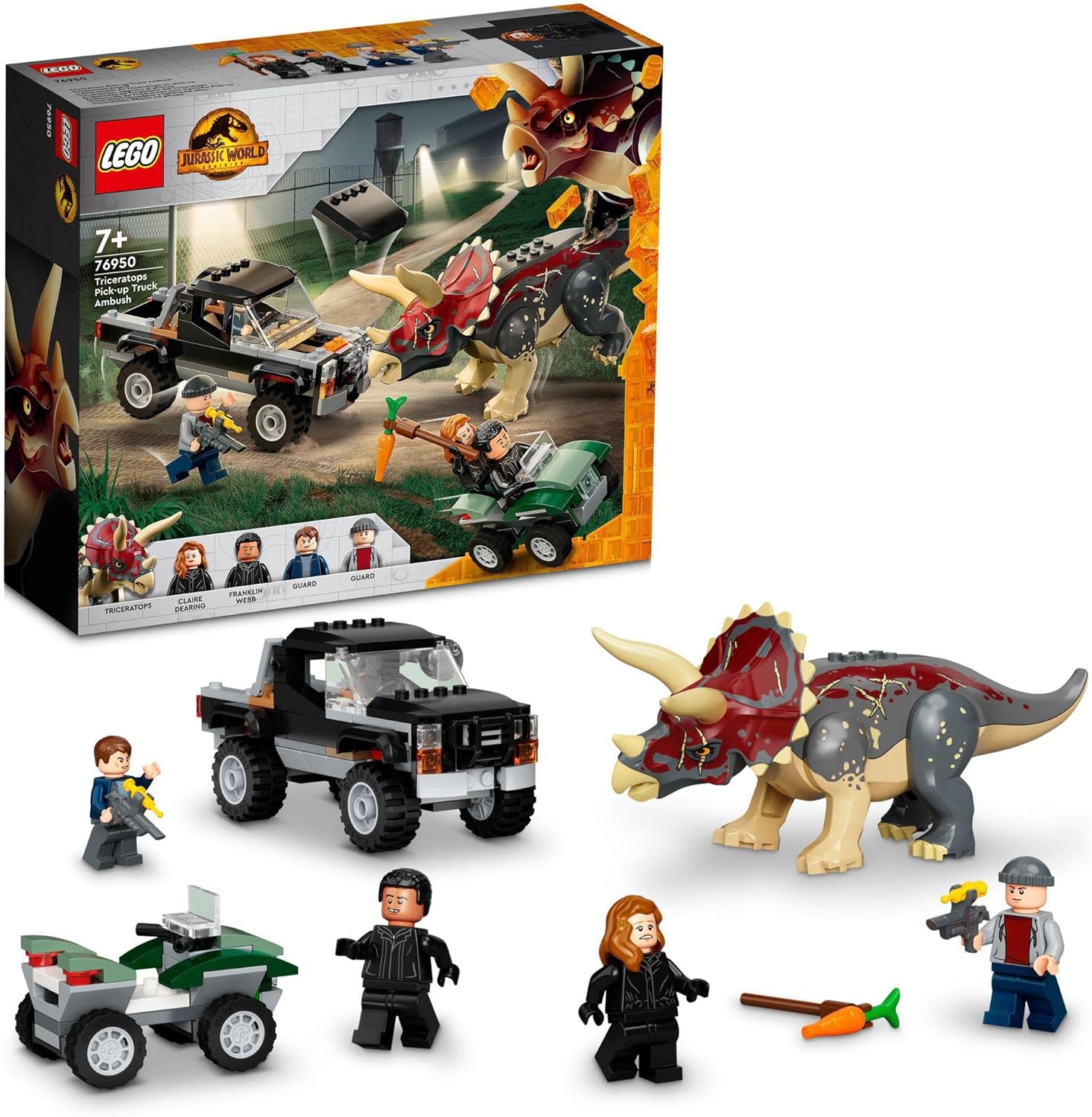 **MTS Toys**เลโก้ Lego 76950 Jurassic World : Triceratops Pickup Truck Ambush