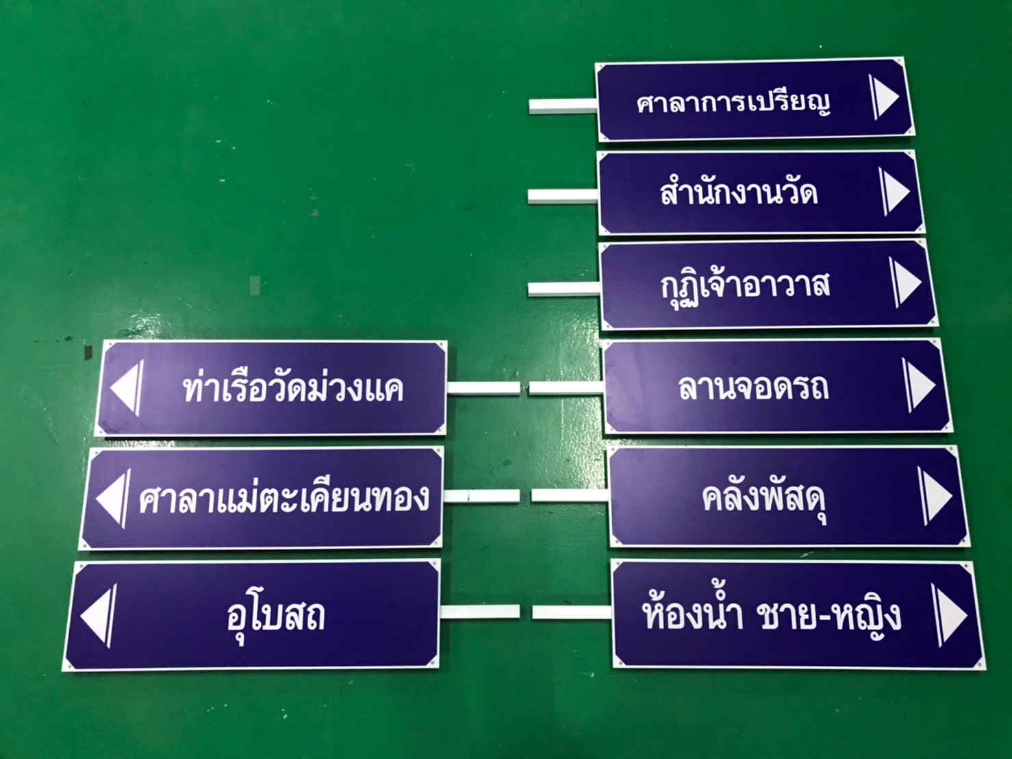 งานป้ายบอกทาง งานวัด