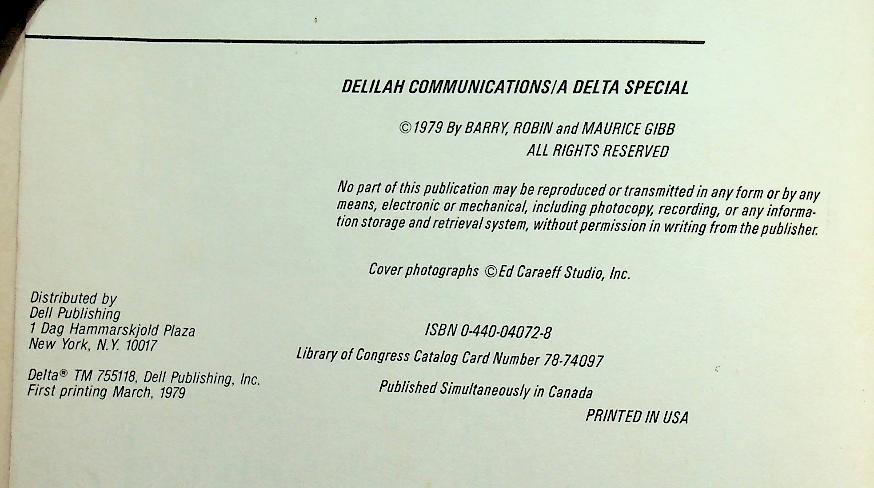 BEE GEES - THE AUTHORIZED BIOGRAPHY (ไม่มีโปสเตอร์)