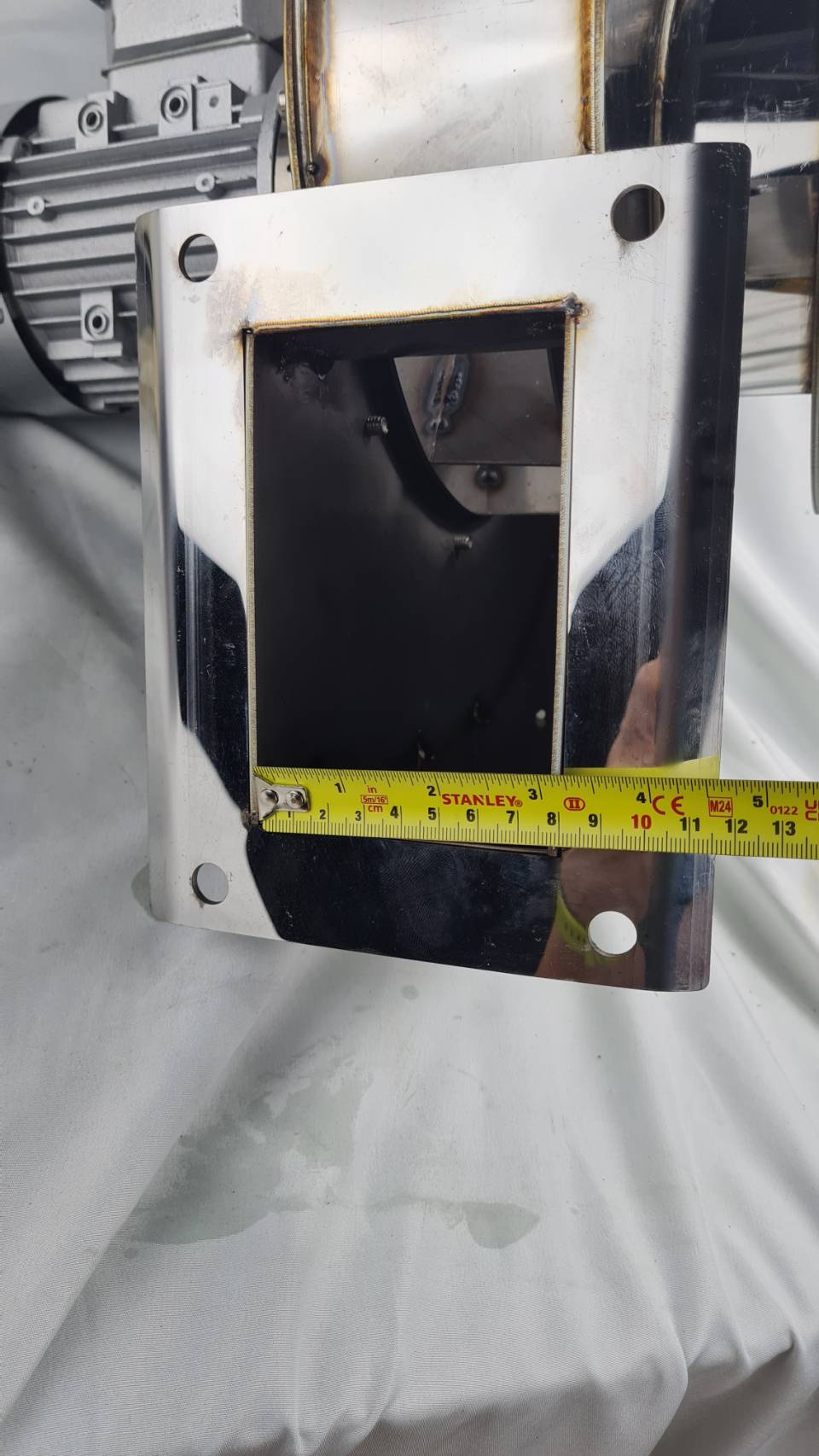 Stainless steel 304 โบเวอร์ ขนาด ½ HP 220V ทนการกัดกร่อนจากกรด และทนความร้อนสูง200 องศา