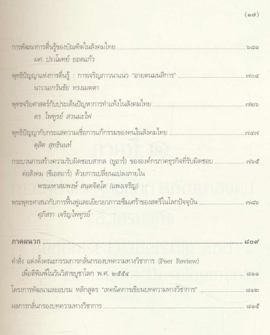 พุทธธรรมกับการพัฒนาสังคมและเศรษฐกิจ (บทความ)