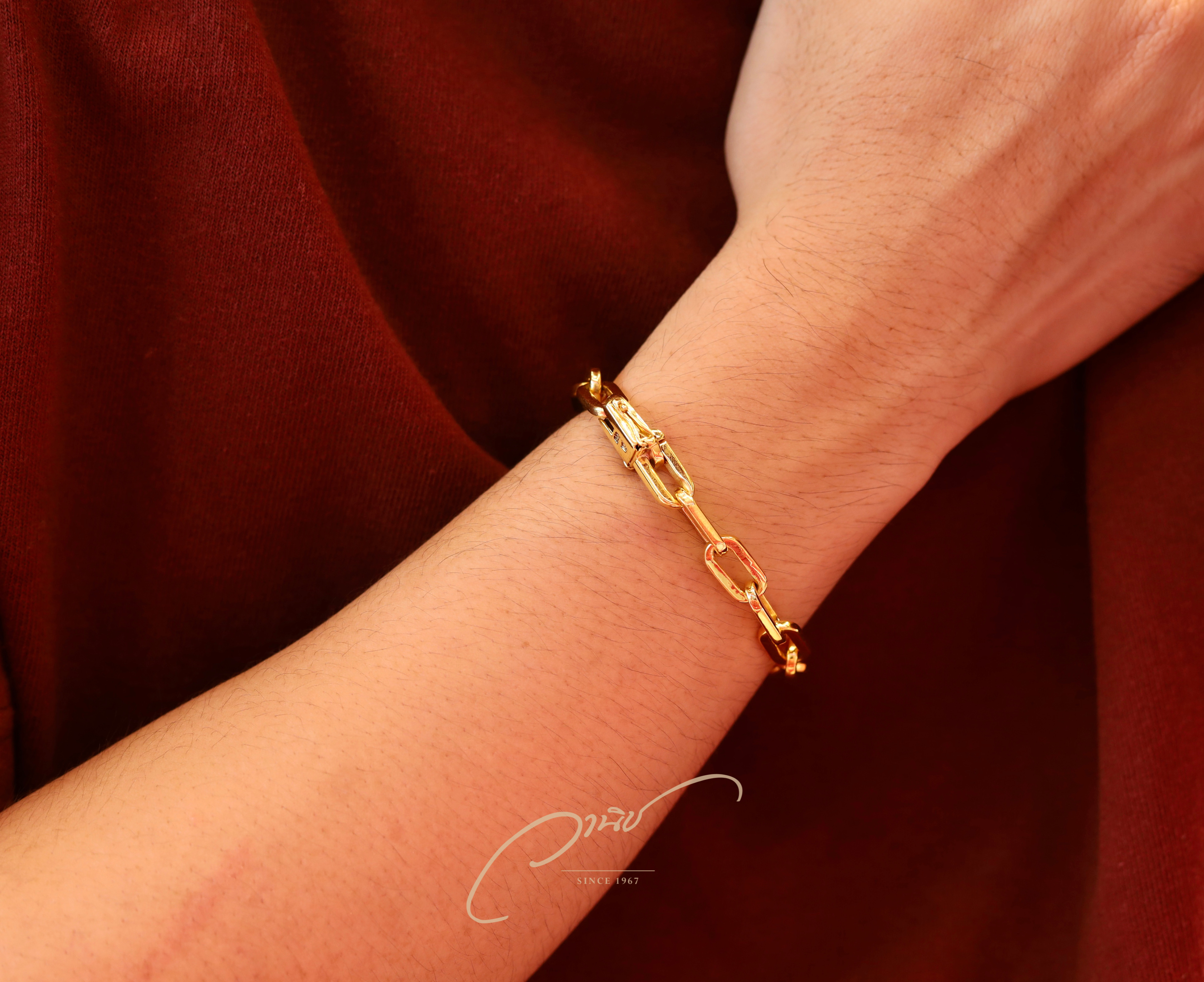 ✨🔗สร้อยข้อมือลายโซ่ทองคำ 14k 🔗✨