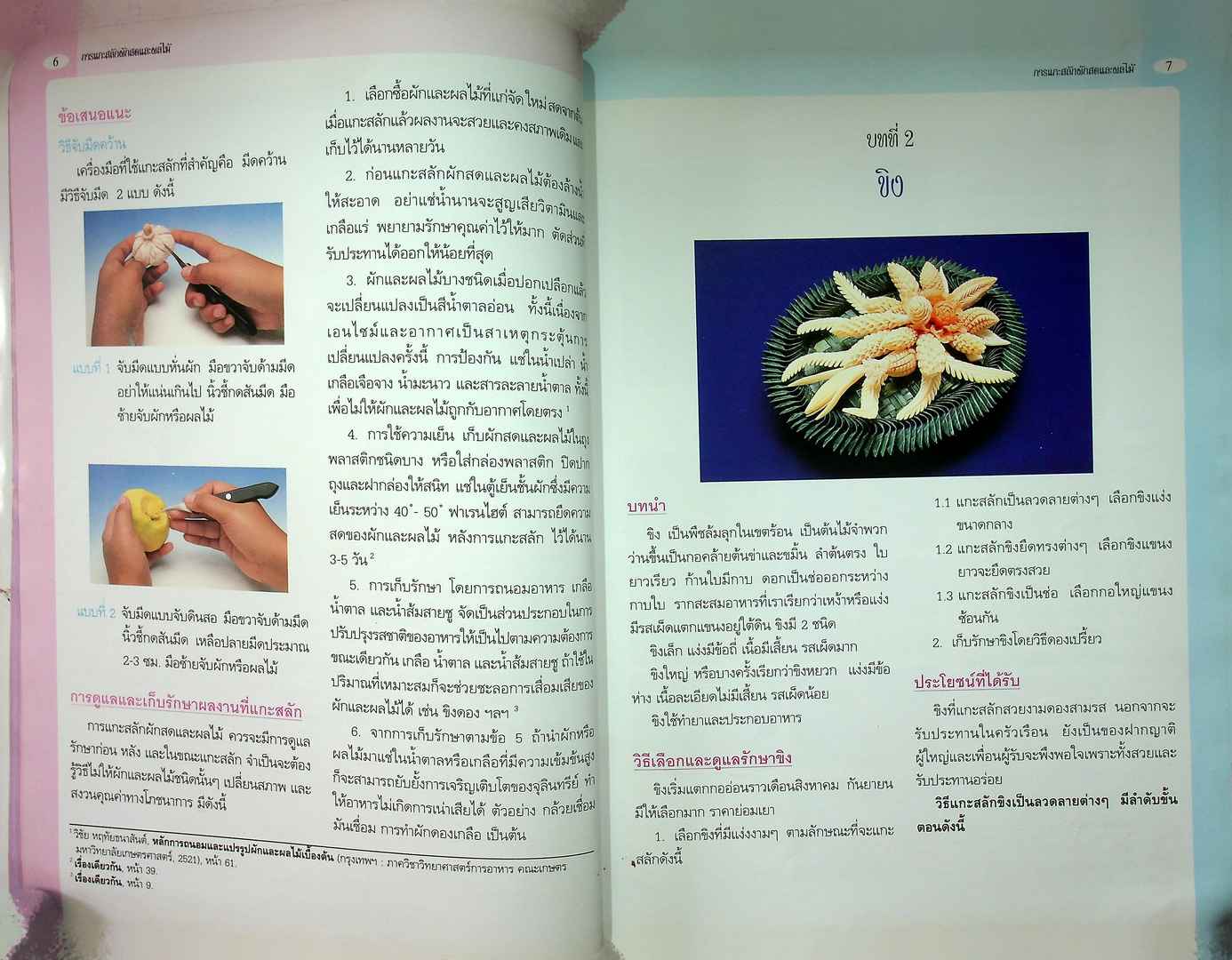 การแกะสลักผักสดและผลไม้ พร้อมวิธีการจัดผักและผลไม้แกะสลัก