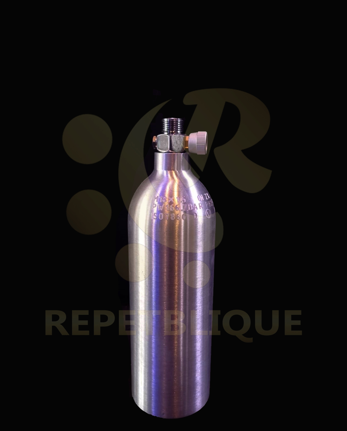 CO2 ALUMINIUM CYLINDER 1 ลิตร ถังคาร์บอนไดออกไซด์ CO2 อลูมิเนียม สำหรับตู้พรรณไม้น้ำ ถังอลูมิเนียม ถังคาร์บอน