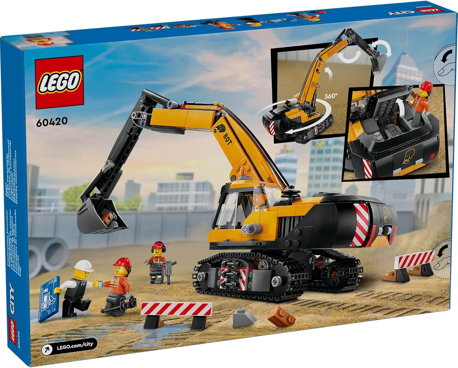 **MTS Toys**เลโก้ Lego 60420 City : Yellow Construction Excavator