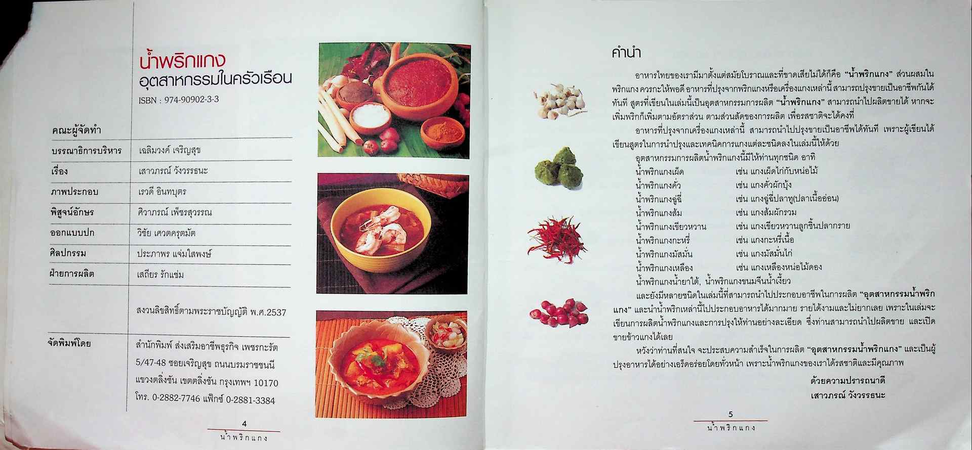 น้ำพริกแกง อุตสากกรรมในครังเรือน